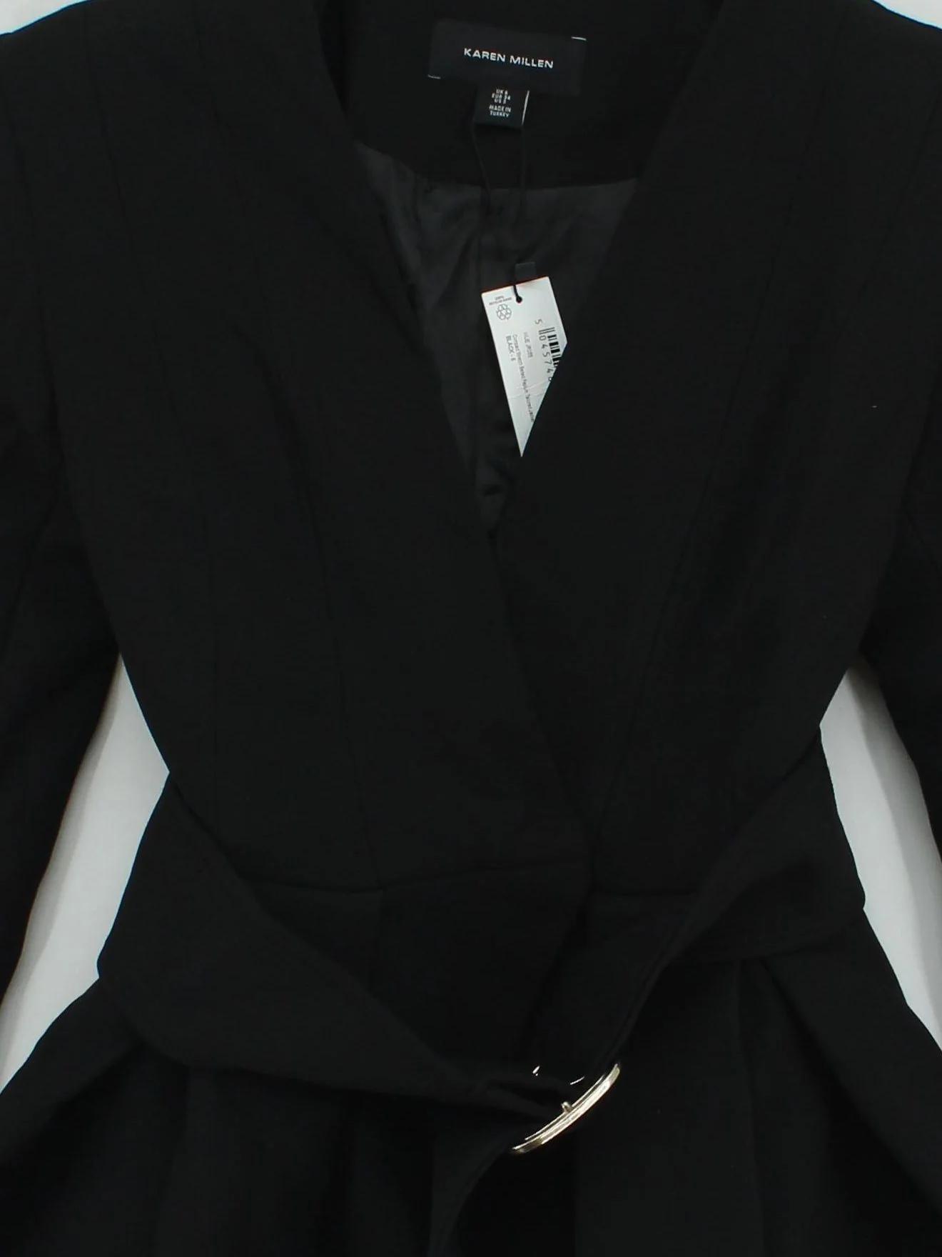 Karen Millen Women's Top UK 6 Black 100% Other Basic New with tags - Image 3