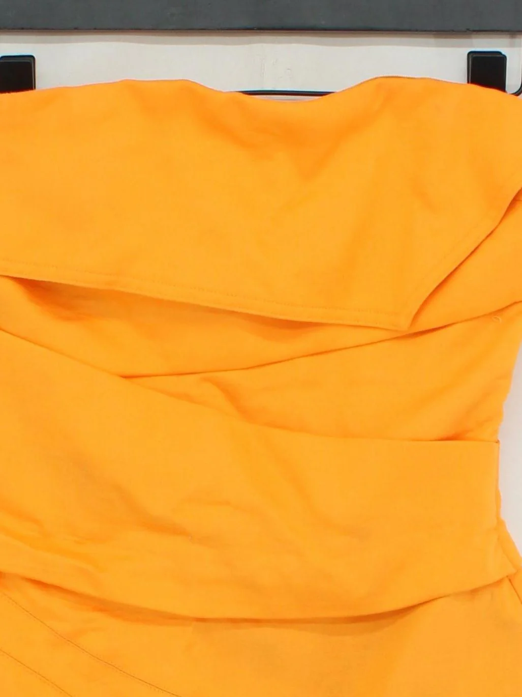 Karen Millen Women's Top UK 6 Orange 100% Other Sleeveless Crew Neck Basic - Image 3