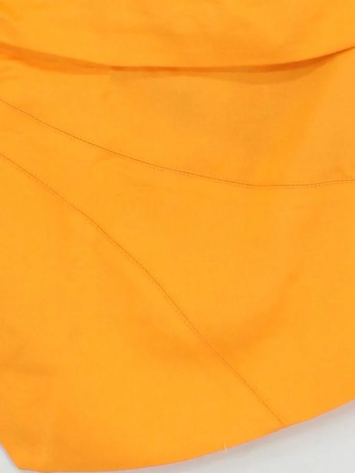 Karen Millen Women's Top UK 6 Orange 100% Other Sleeveless Crew Neck Basic - Image 4