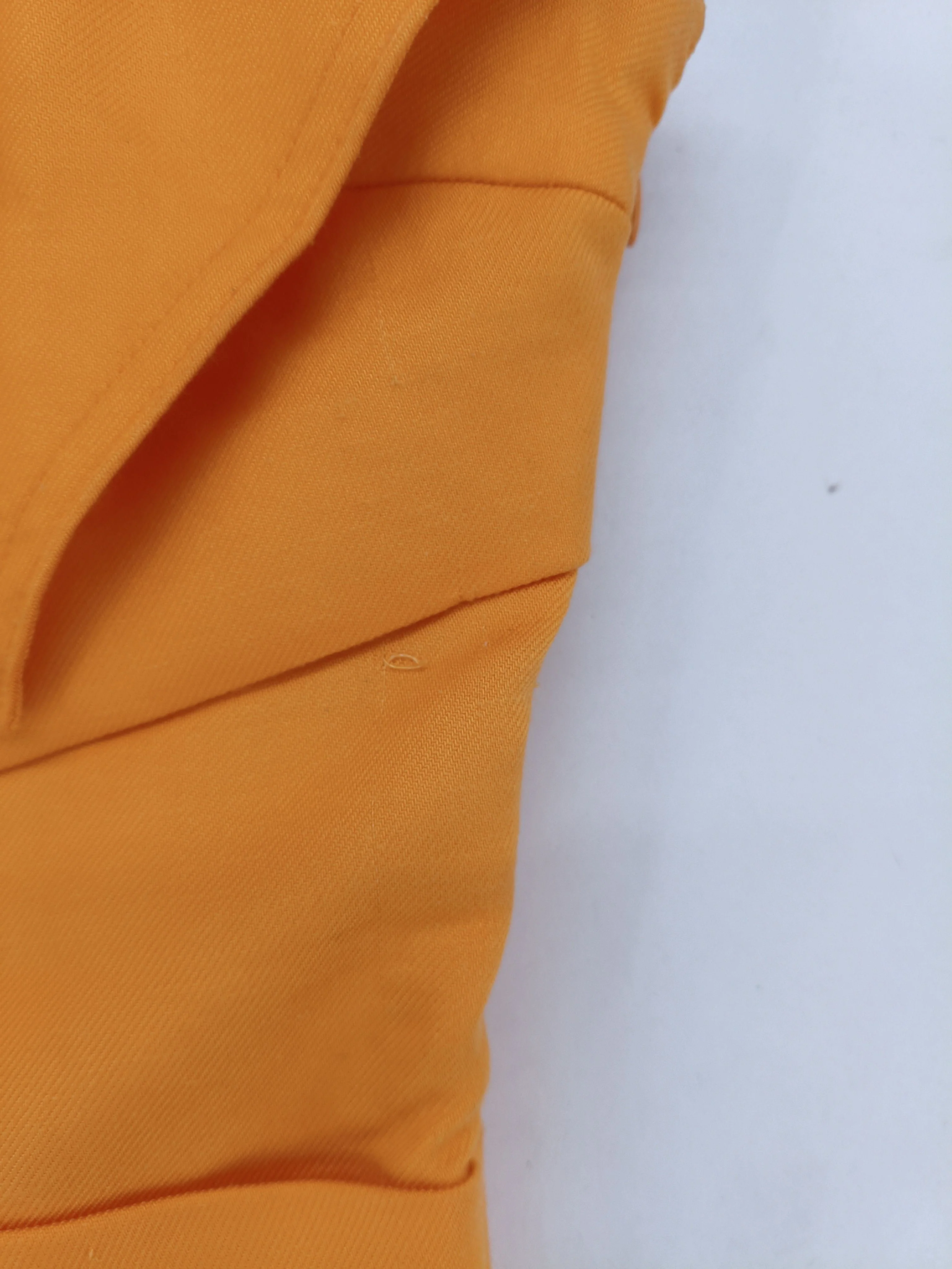 Karen Millen Women's Top UK 6 Orange 100% Other Sleeveless Crew Neck Basic - Image 6
