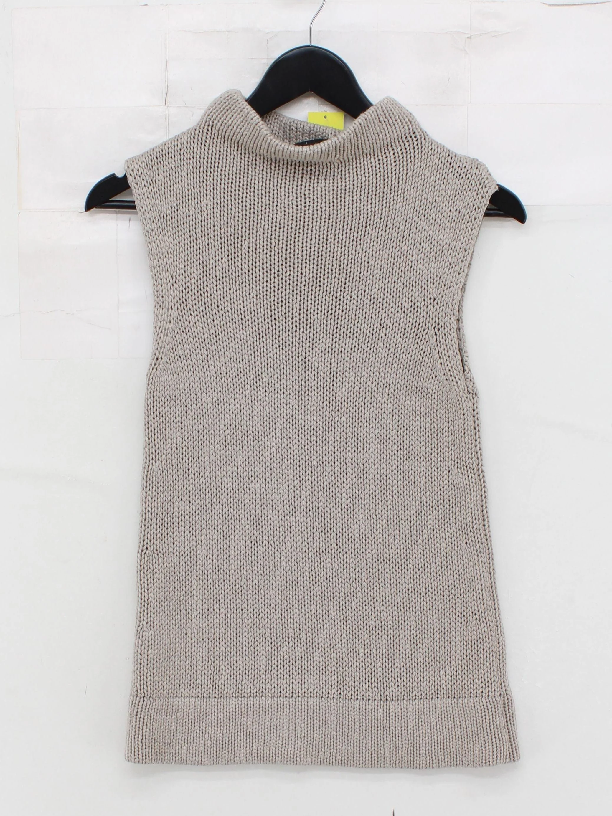 Karen Millen Women's Top UK 8 Grey 100% Other Sleeveless High Neck Basic - Image 2