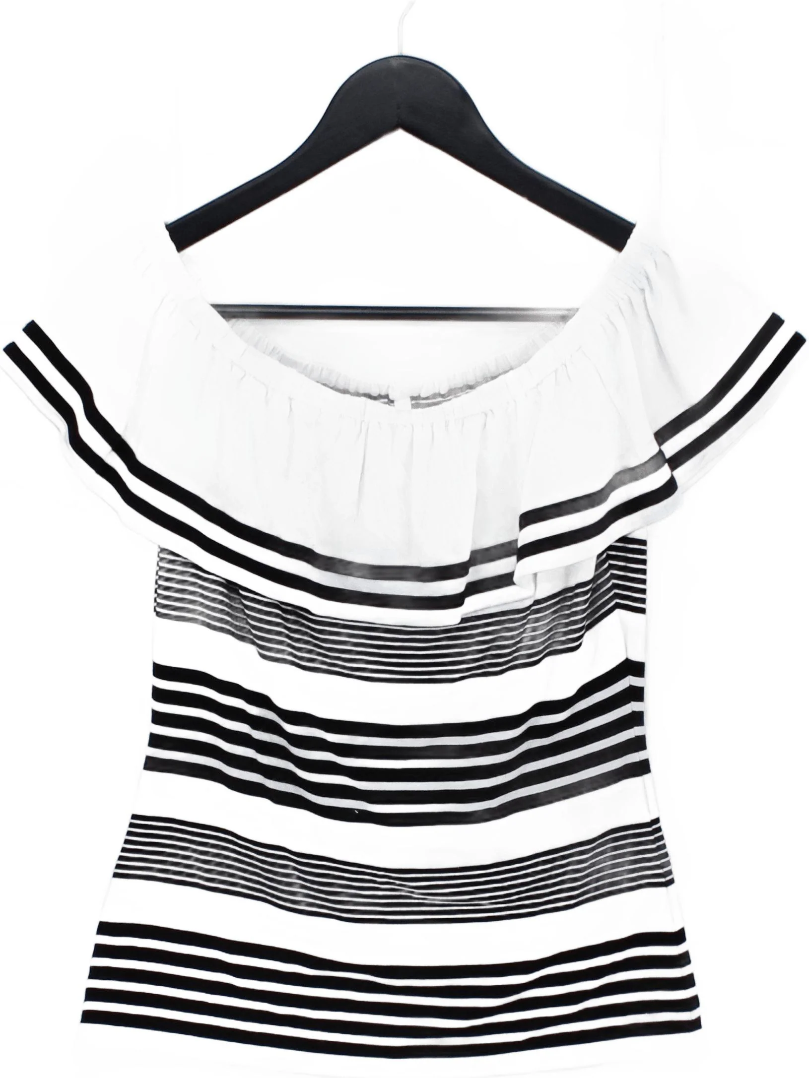 Karen Millen Women's Top UK 8 White Viscose with Polyester, Elastane Basic