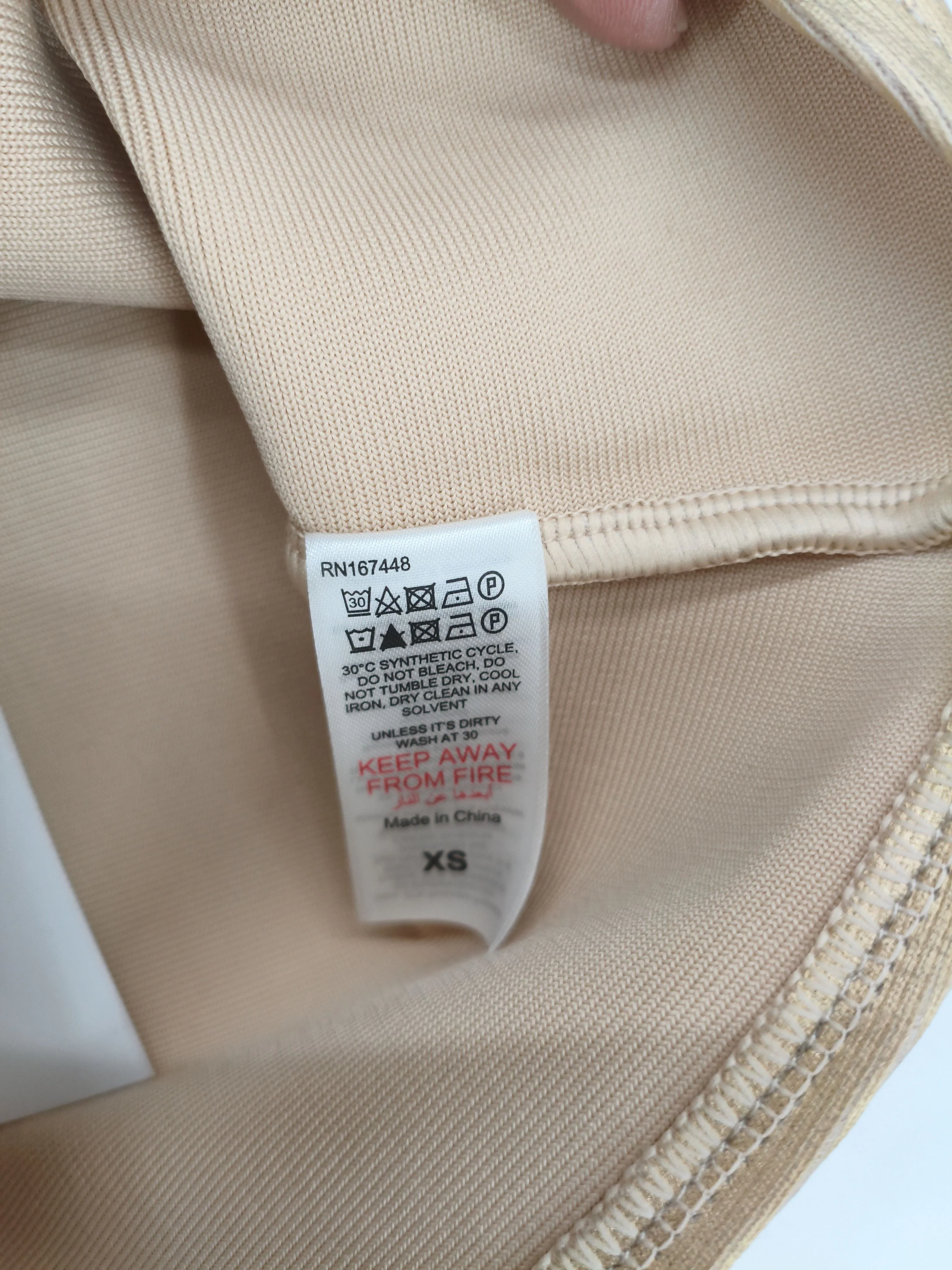 Karen Millen Women's Top XS Gold 100% Other Sleeveless V-Neck Cropped - Image 8