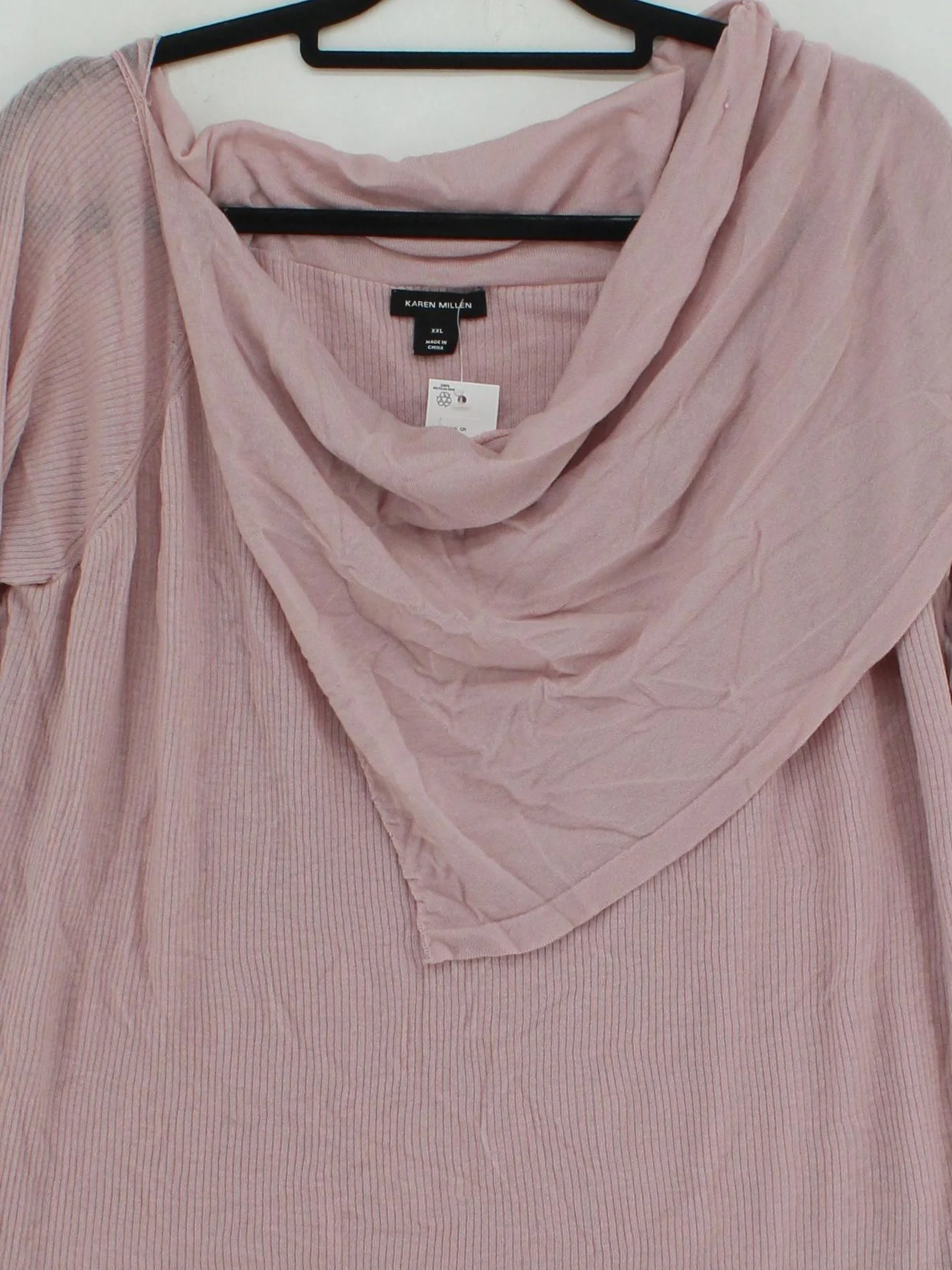Karen Millen Women's Top XXL Pink 100% Wool Basic New with tags - Image 3