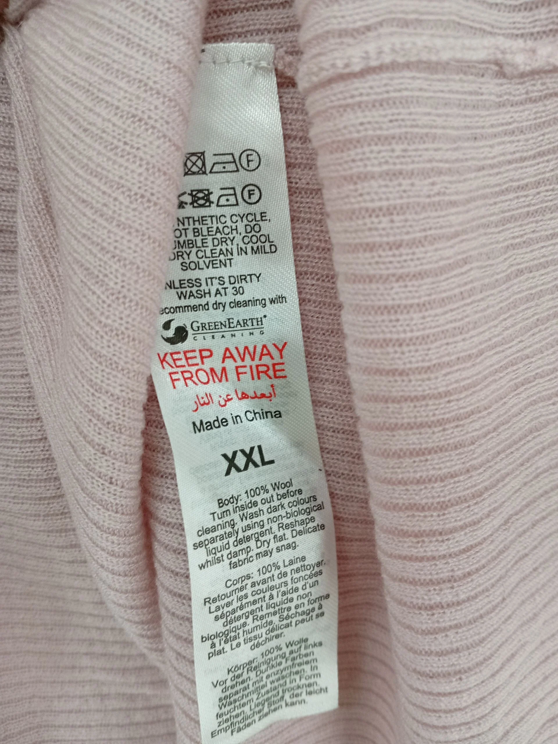 Karen Millen Women's Top XXL Pink 100% Wool Basic New with tags - Image 6