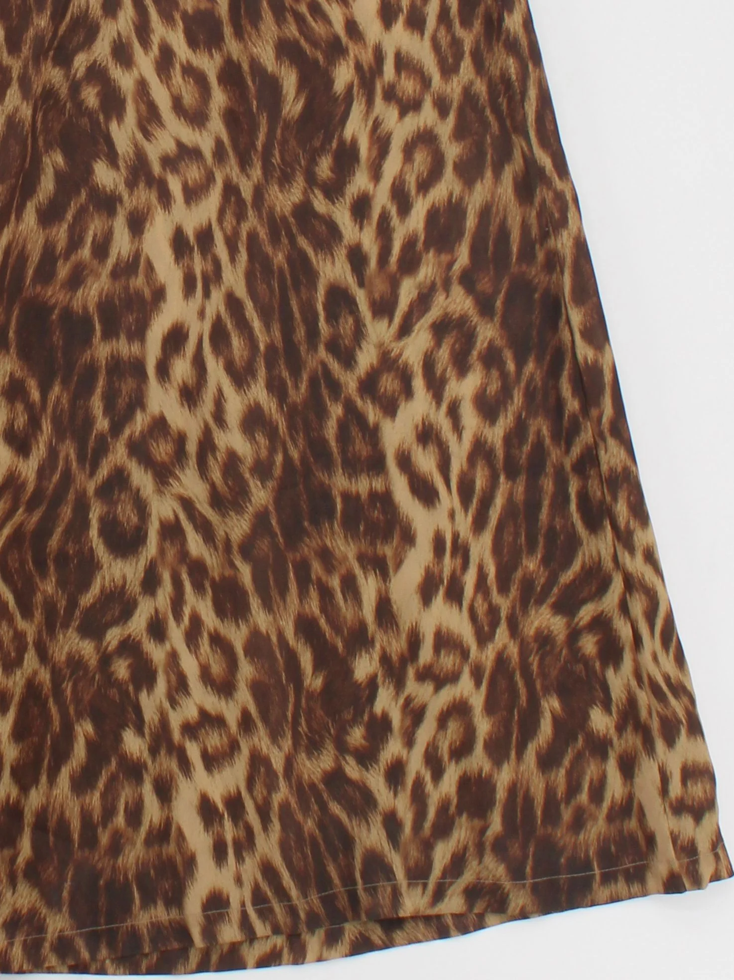 Karen Millen Women's Trousers L Brown Animal Print 100% Polyester Wide-Leg Chino - Image 4