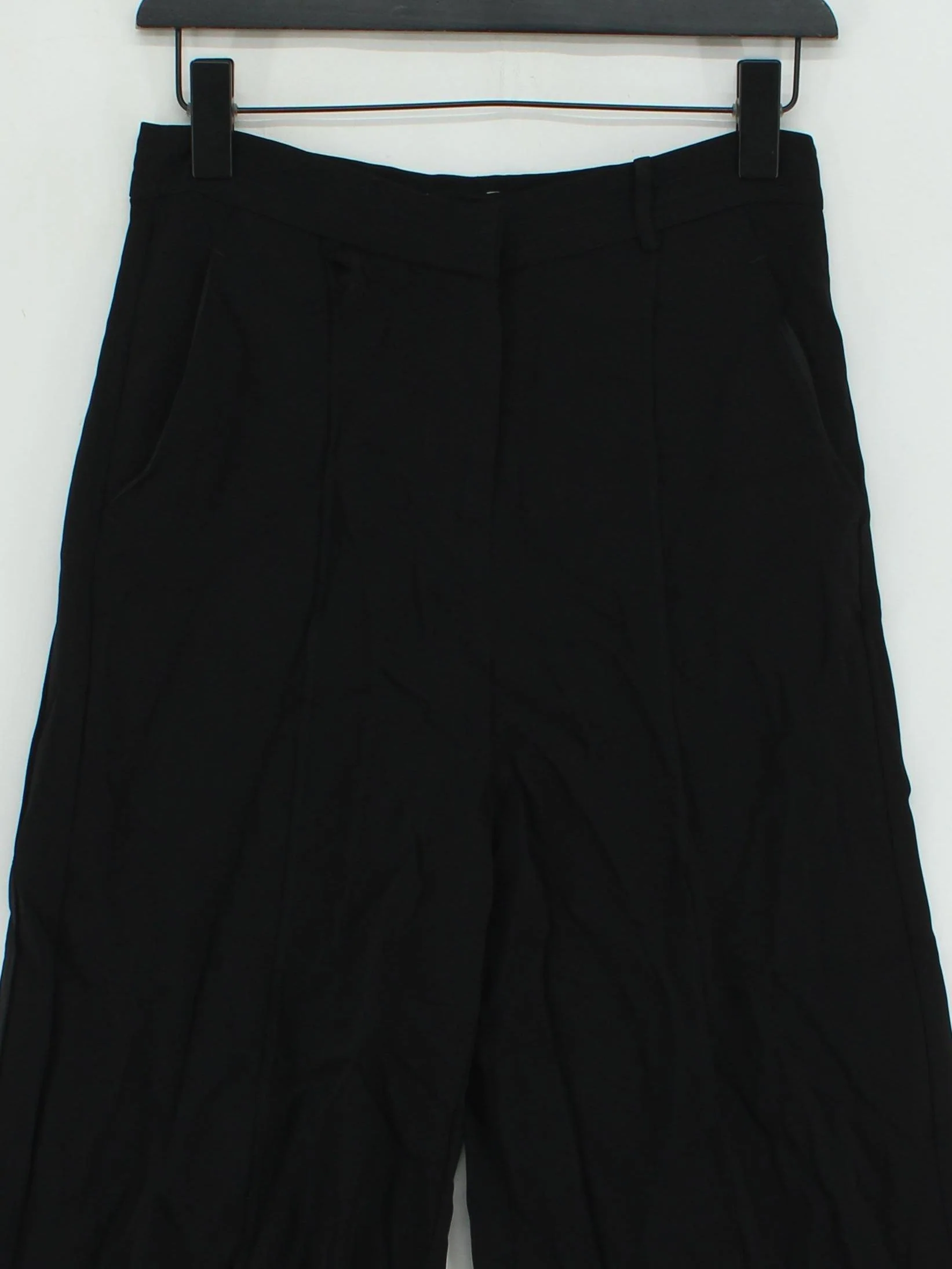 Karen Millen Women's Trousers M Black 100% Viscose Wide-Leg Sweatpants - Image 3