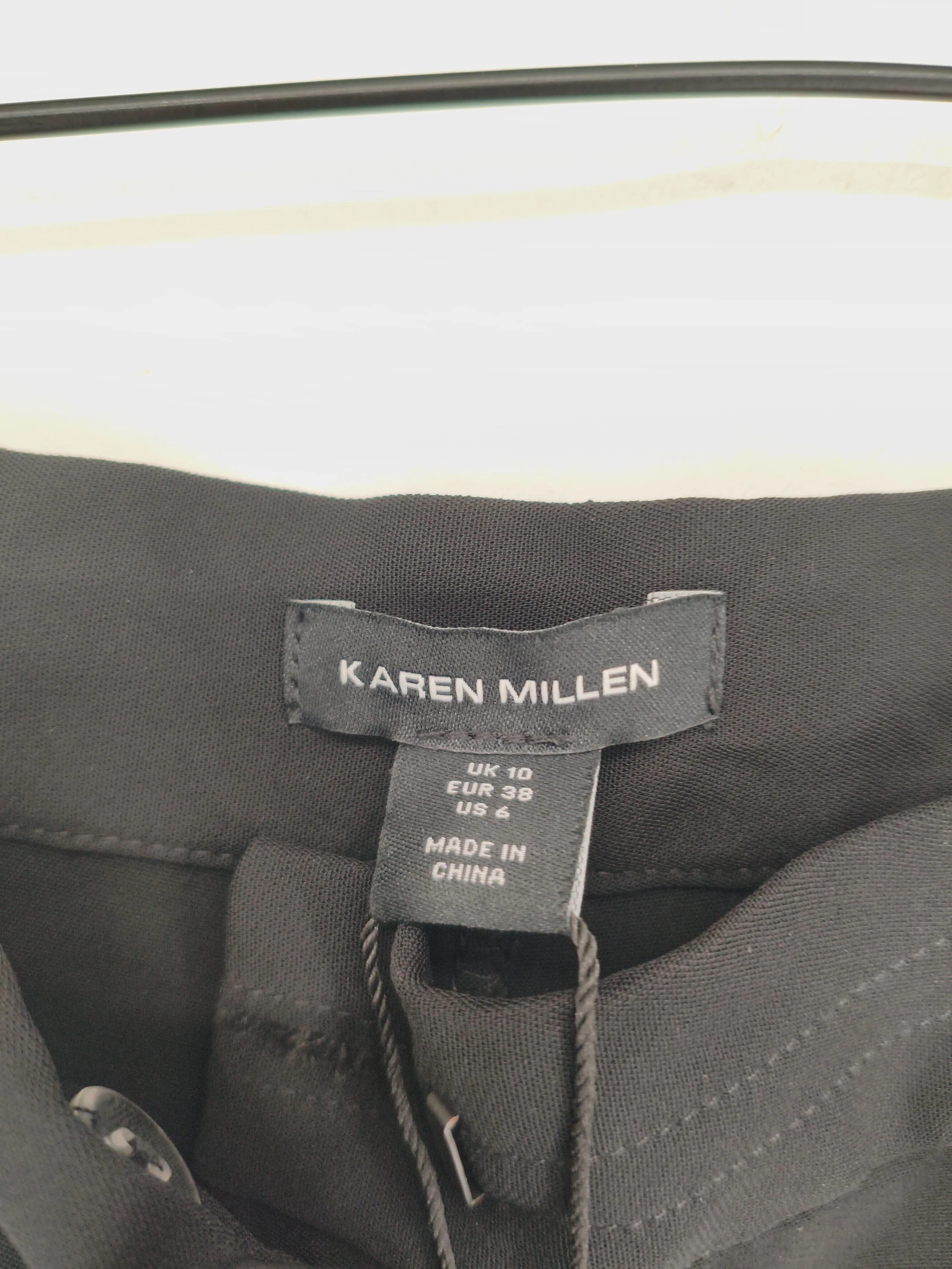 Karen Millen Women's Trousers M Black 100% Viscose Wide-Leg Sweatpants - Image 6