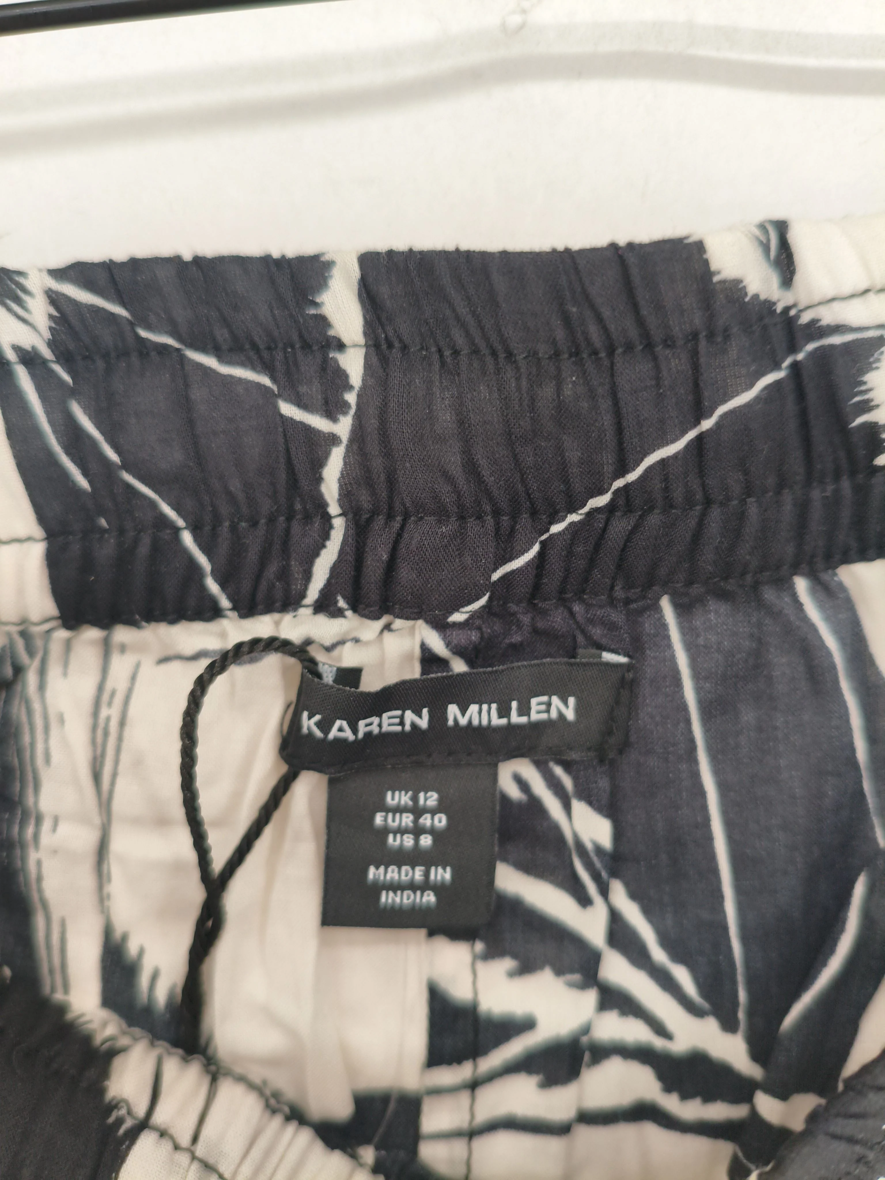 Karen Millen Women's Trousers M White 100% Cotton Sweatpants New with tags - Image 5