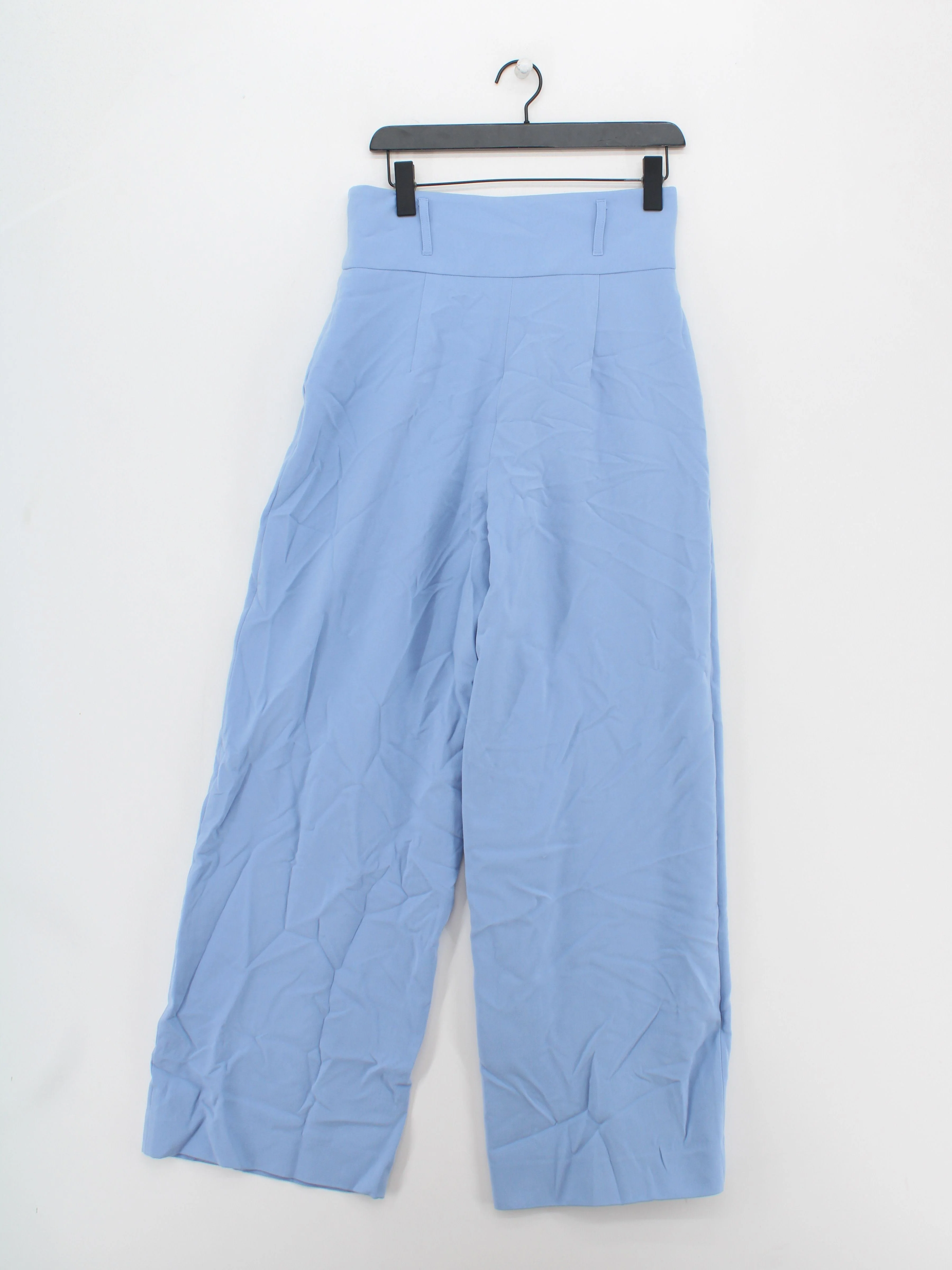 Karen Millen Women's Trousers UK 10 Blue Polyester with Viscose, Elastane Chino - Image 2