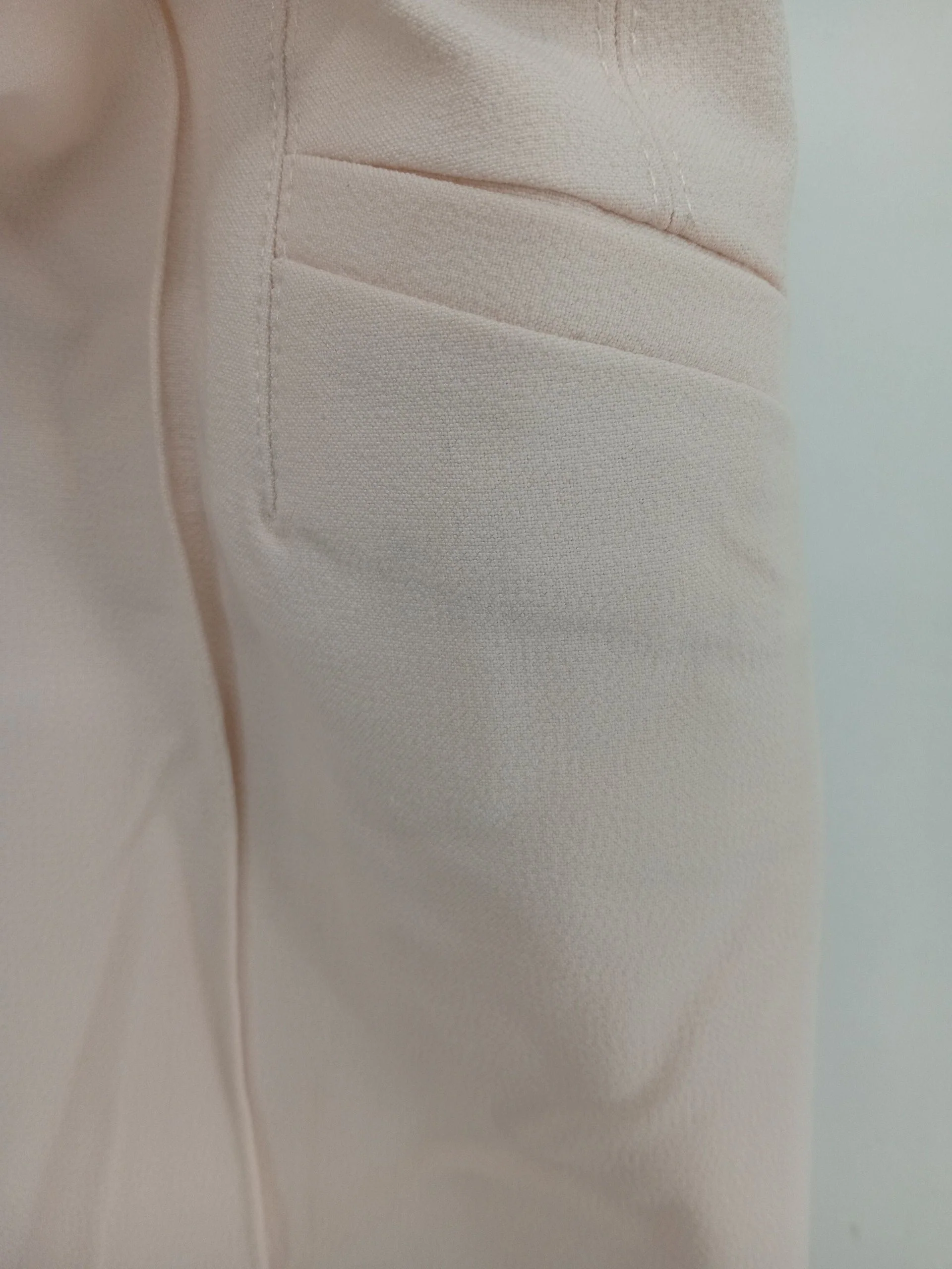 Karen Millen Women's Trousers UK 10 Cream Polyester with Viscose, Elastane Chino - Image 5
