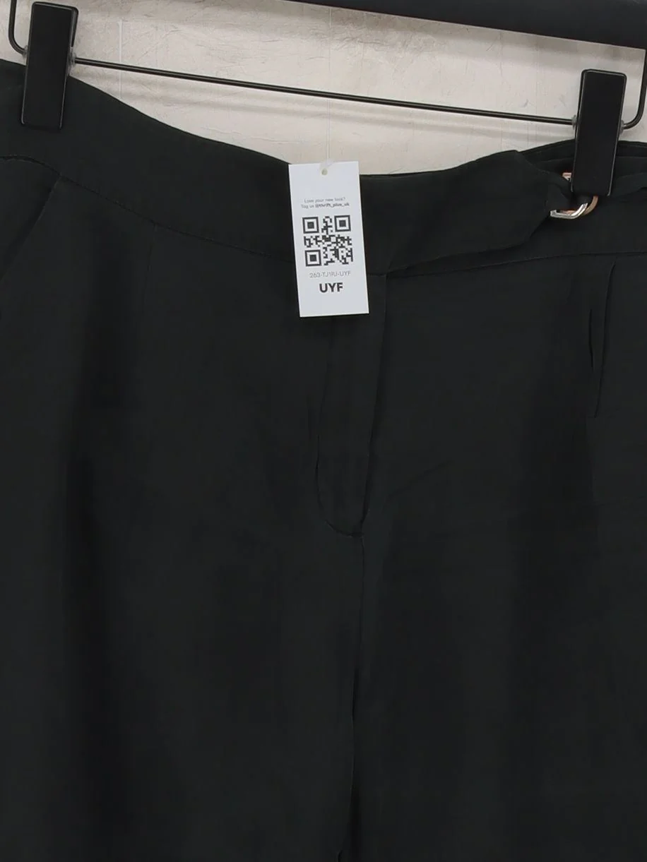 Karen Millen Women's Trousers UK 12 Black 100% Other Straight Chino - Image 3