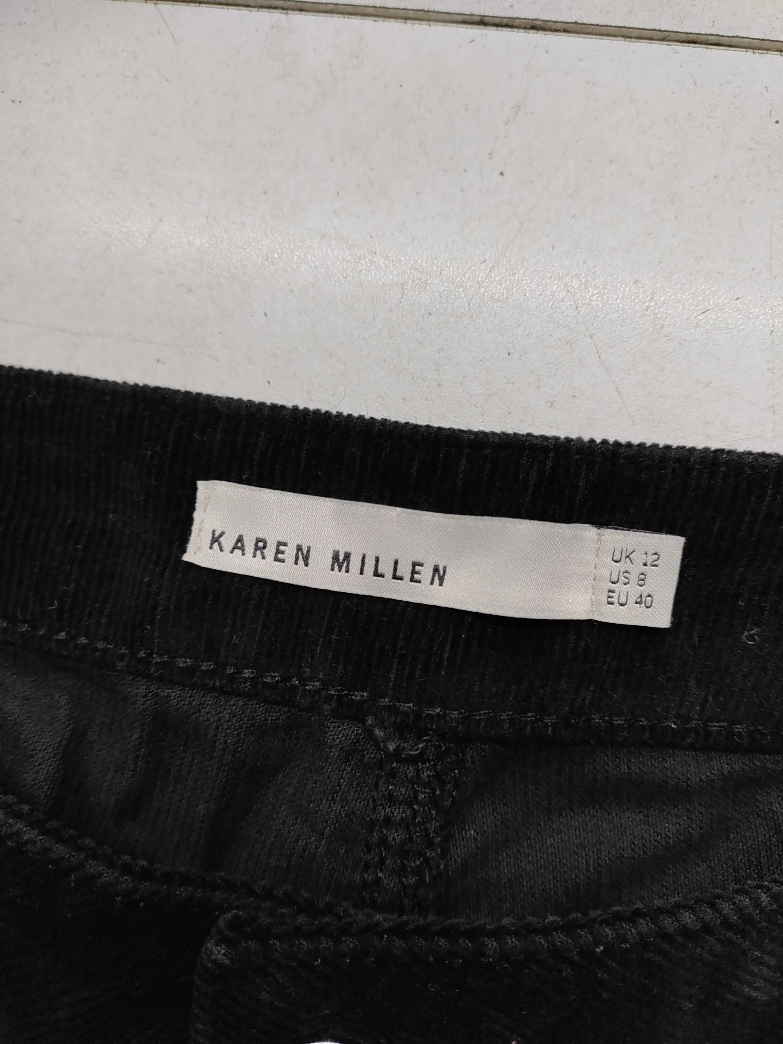 Karen Millen Women's Trousers UK 12 Black Cotton with Elastane Skinny Chino - Image 5