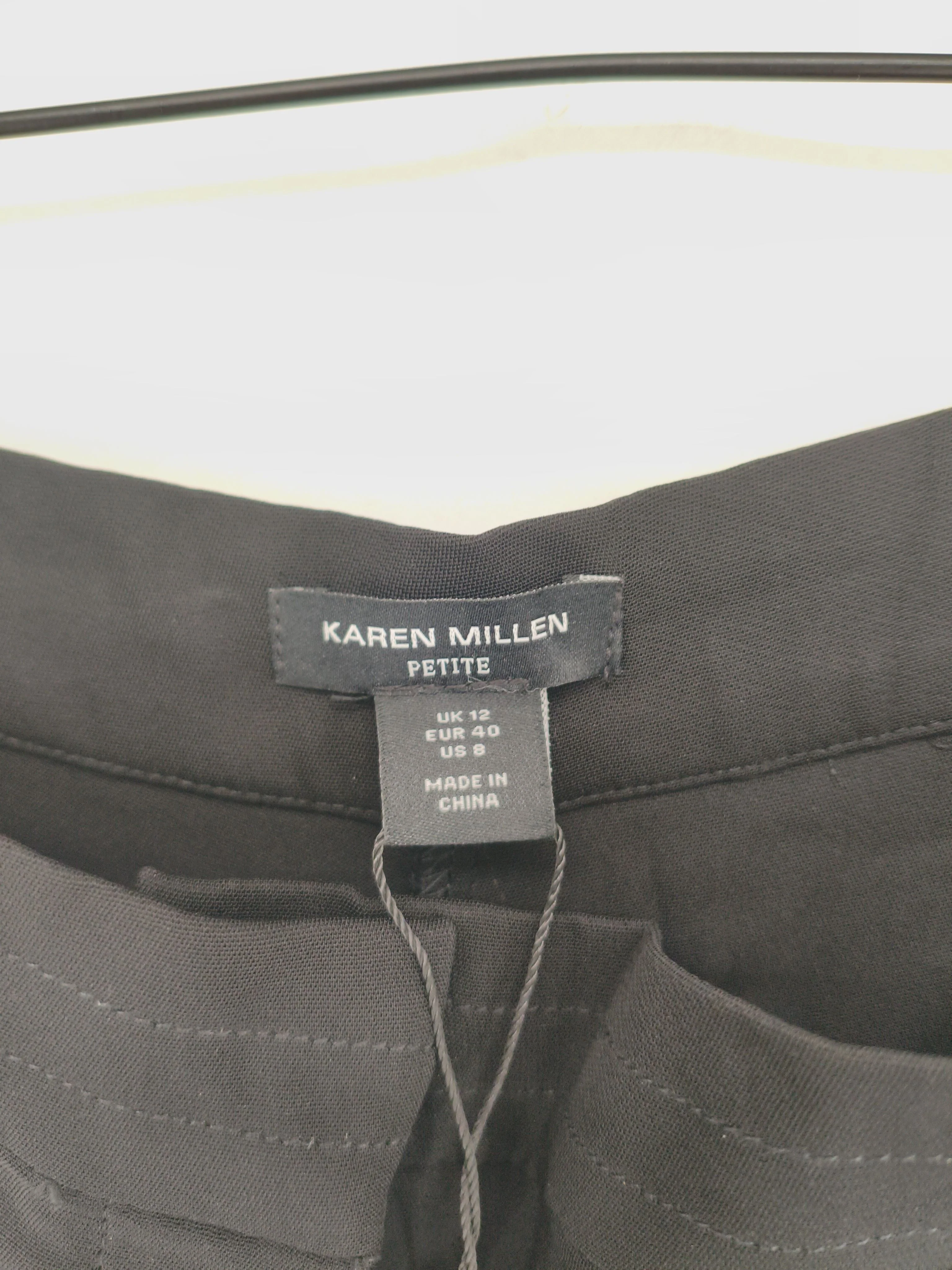 Karen Millen Women's Trousers UK 12 Black Viscose - Image 6