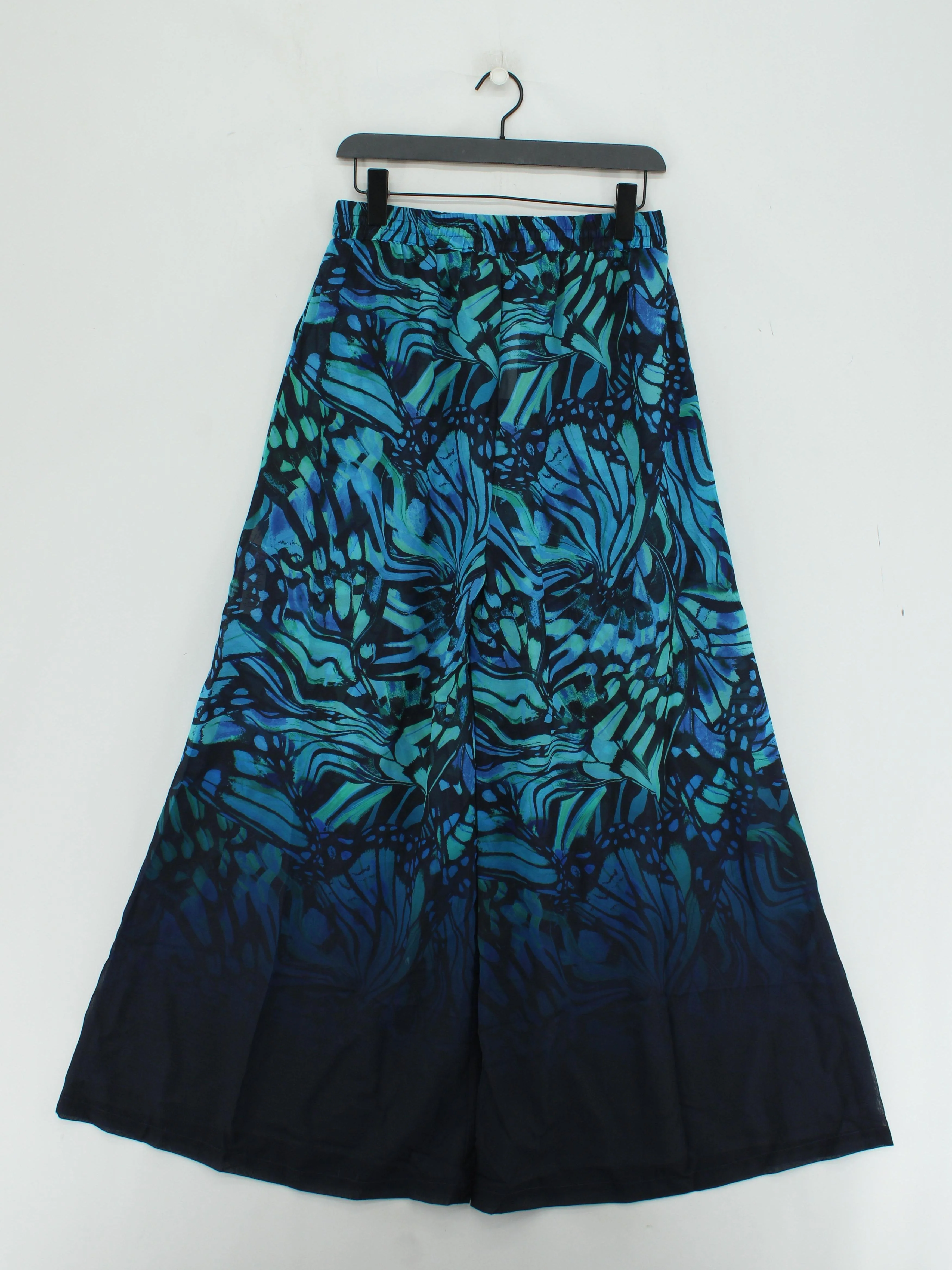 Karen Millen Women's Trousers UK 12 Blue 100% Polyester Sweatpants - Image 2