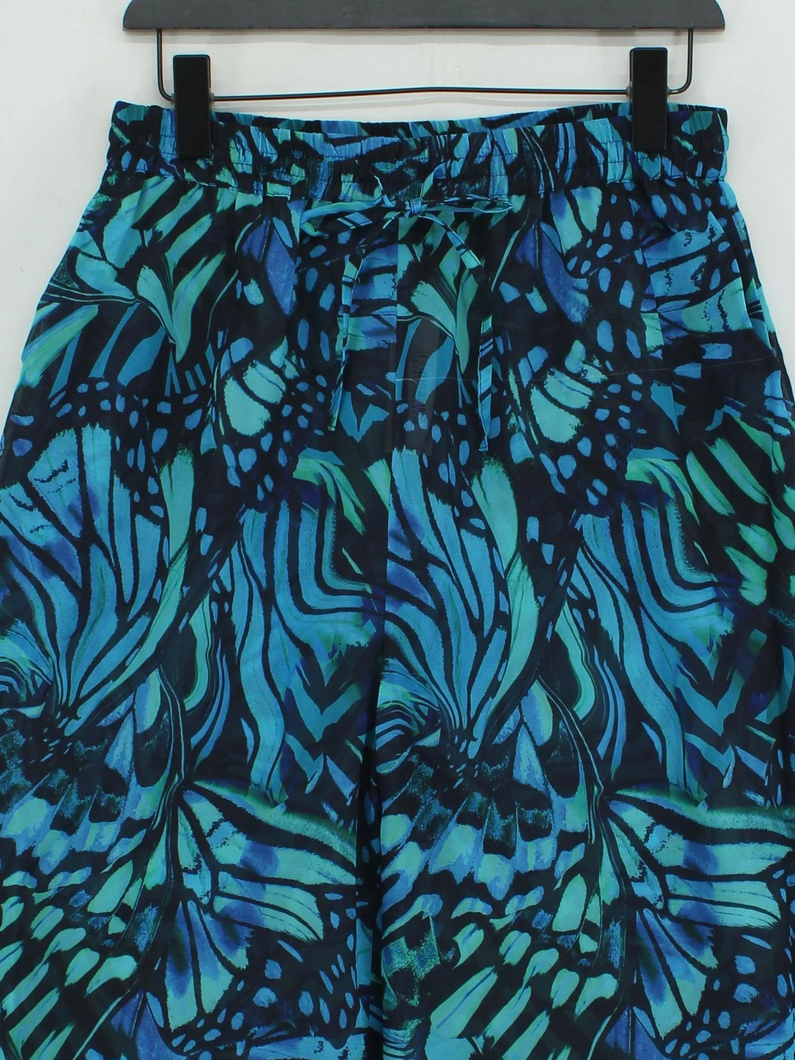 Karen Millen Women's Trousers UK 12 Blue 100% Polyester Sweatpants - Image 3