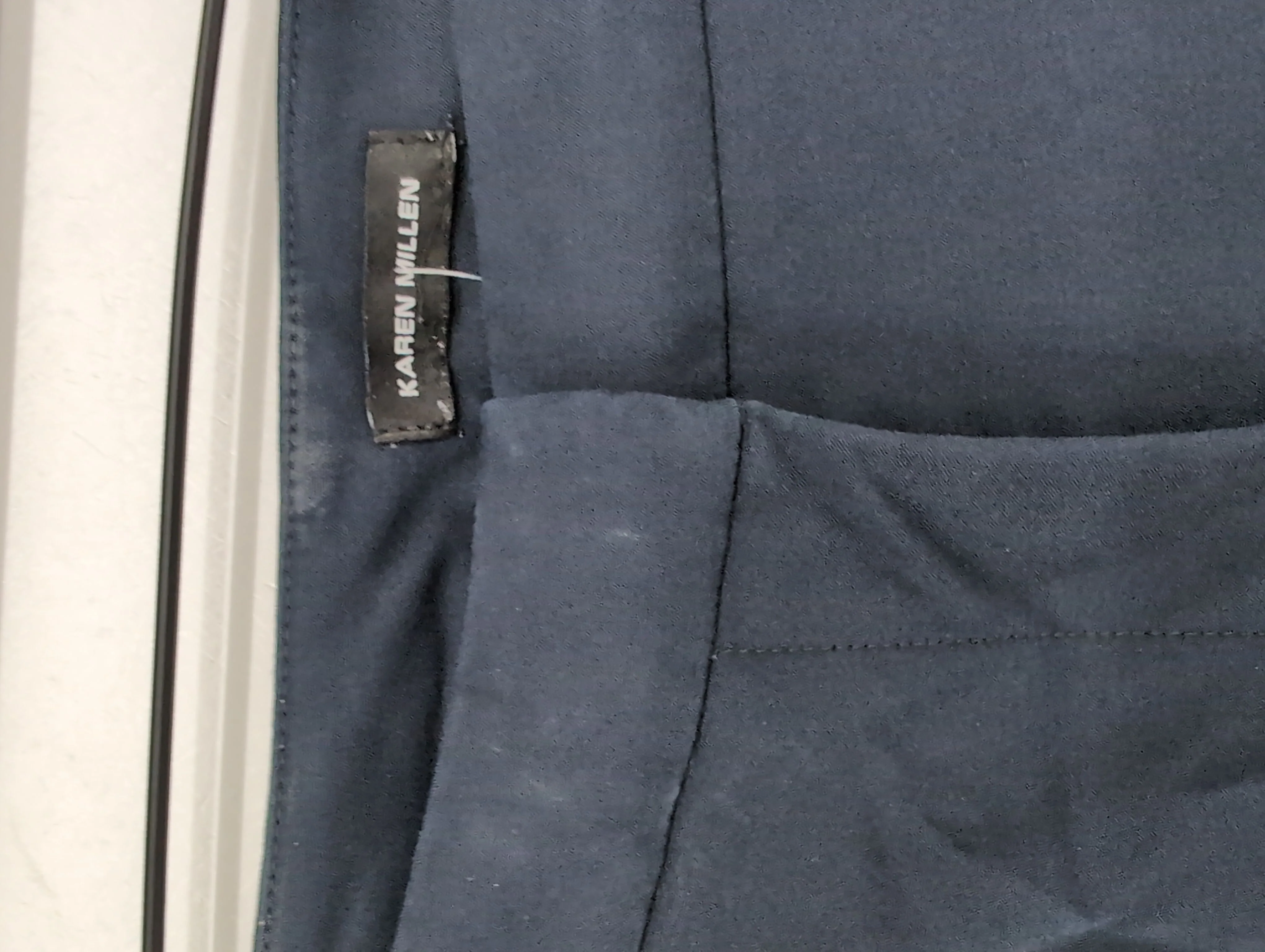 Karen Millen Women's Trousers UK 12 Blue Cotton with Polyamide, Elastane Chino - Image 6