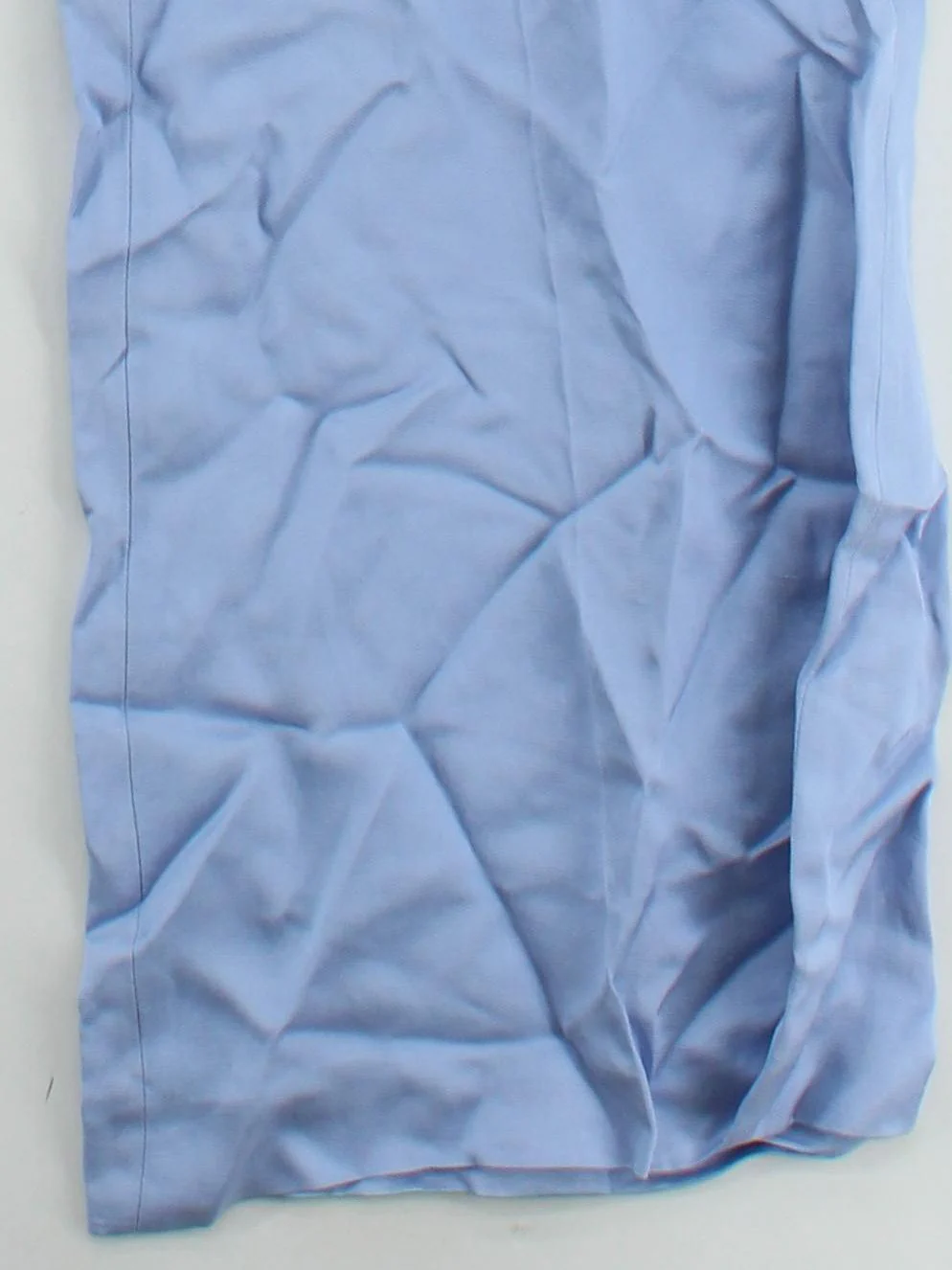 Karen Millen Women's Trousers UK 12 Blue Viscose with Polyester Wide-Leg Chino - Image 4