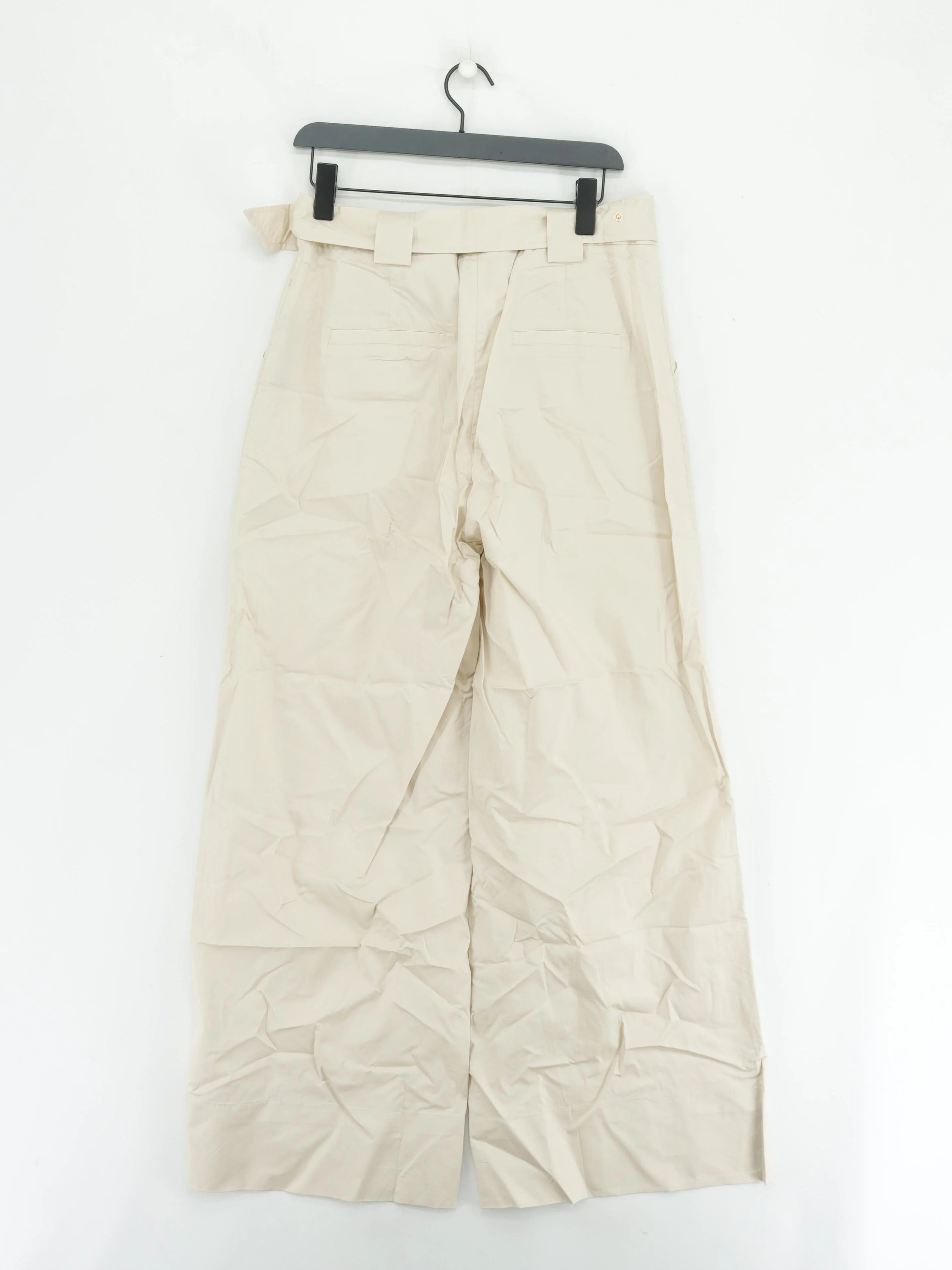 Karen Millen Women's Trousers UK 12 Cream 100% Other Chino New with tags - Image 2