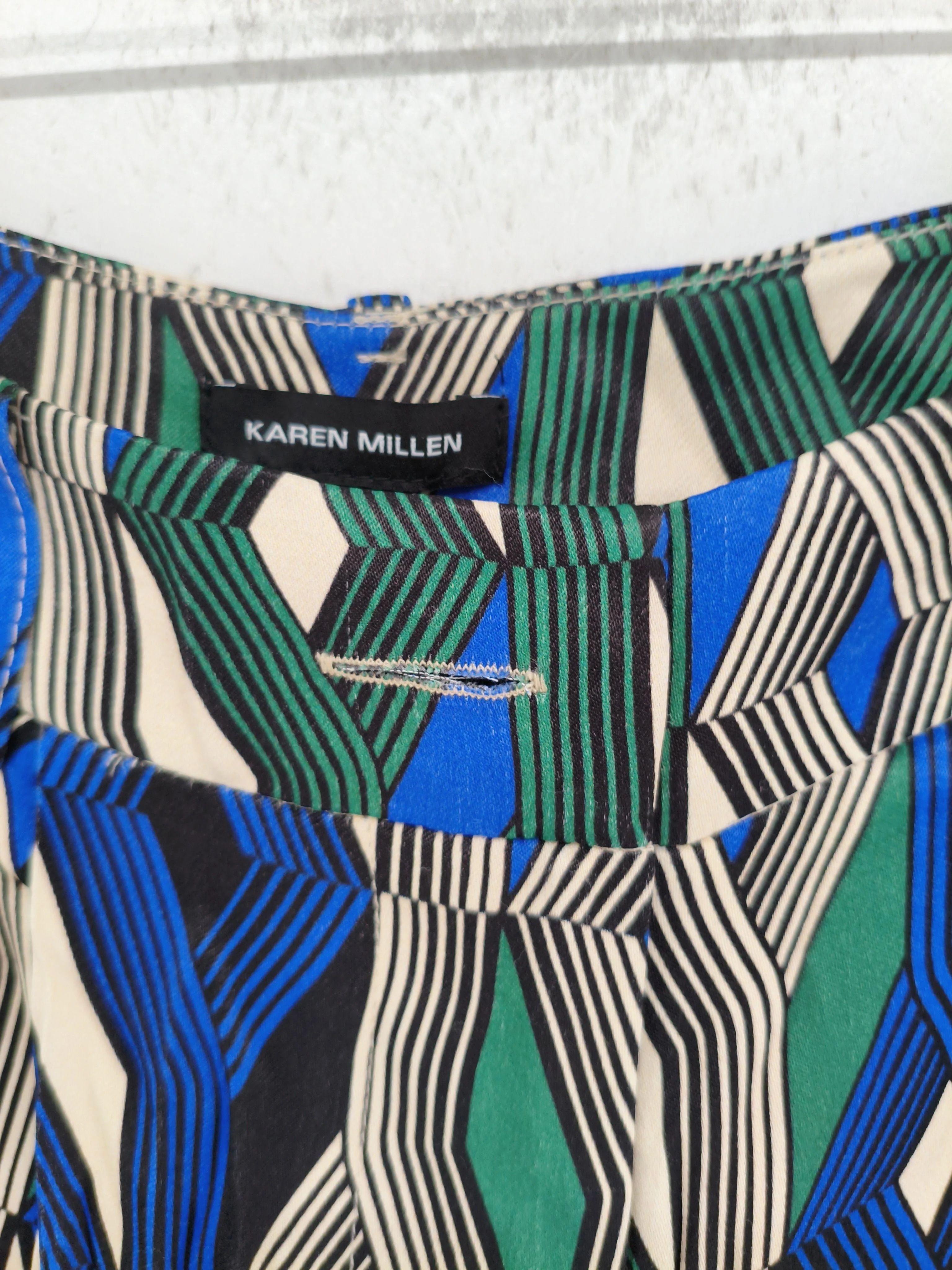 Karen Millen Women's Trousers UK 12 Multi Viscose with Polyester Chino - Image 5
