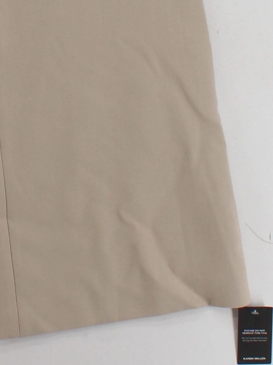 Karen Millen Women's Trousers UK 12 Tan Polyester with Viscose, Elastane Chino - Image 4