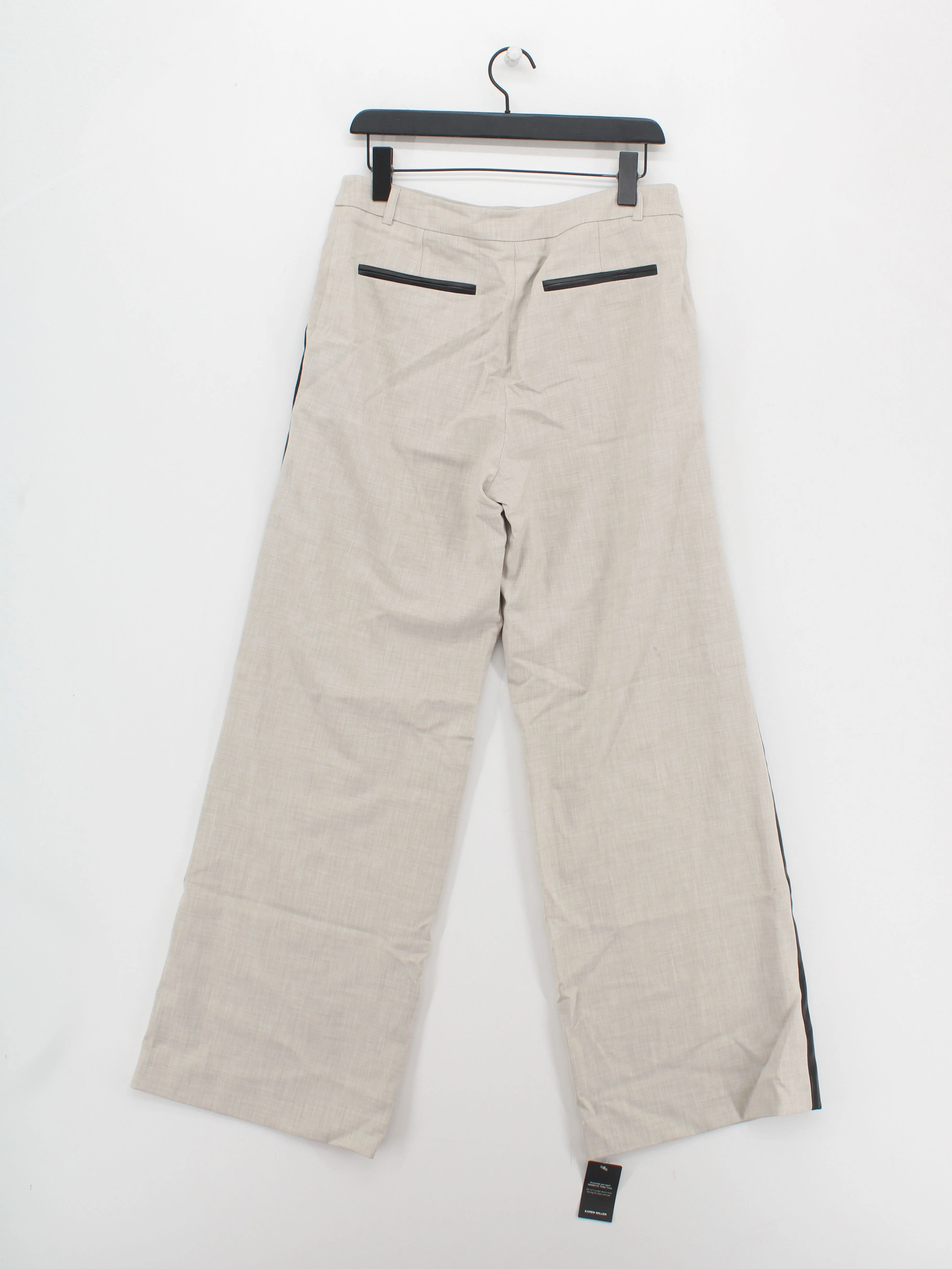 Karen Millen Women's Trousers UK 12 Tan Polyester with Viscose, Elastane Chino - Image 2