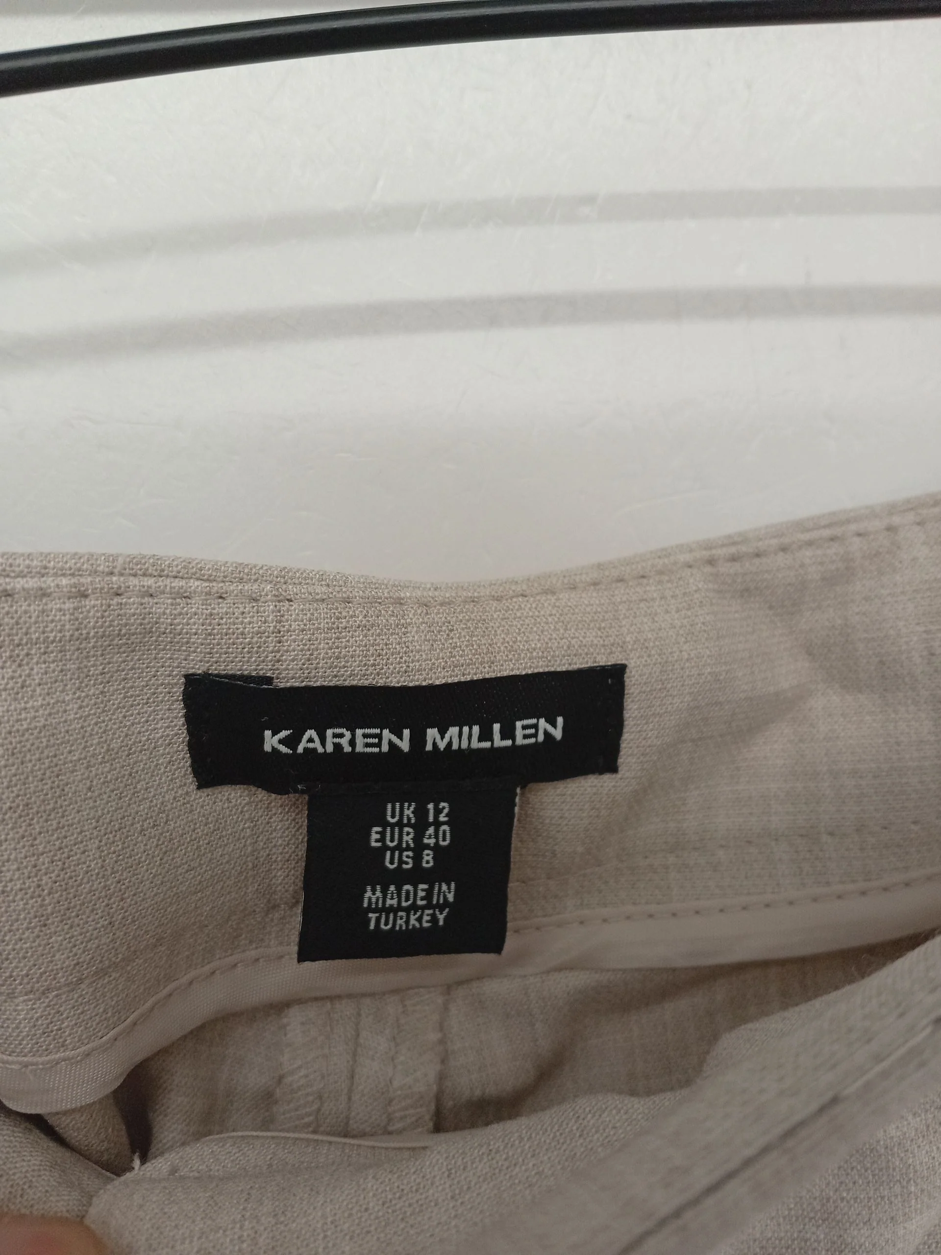 Karen Millen Women's Trousers UK 12 Tan Polyester with Viscose, Elastane Chino - Image 6