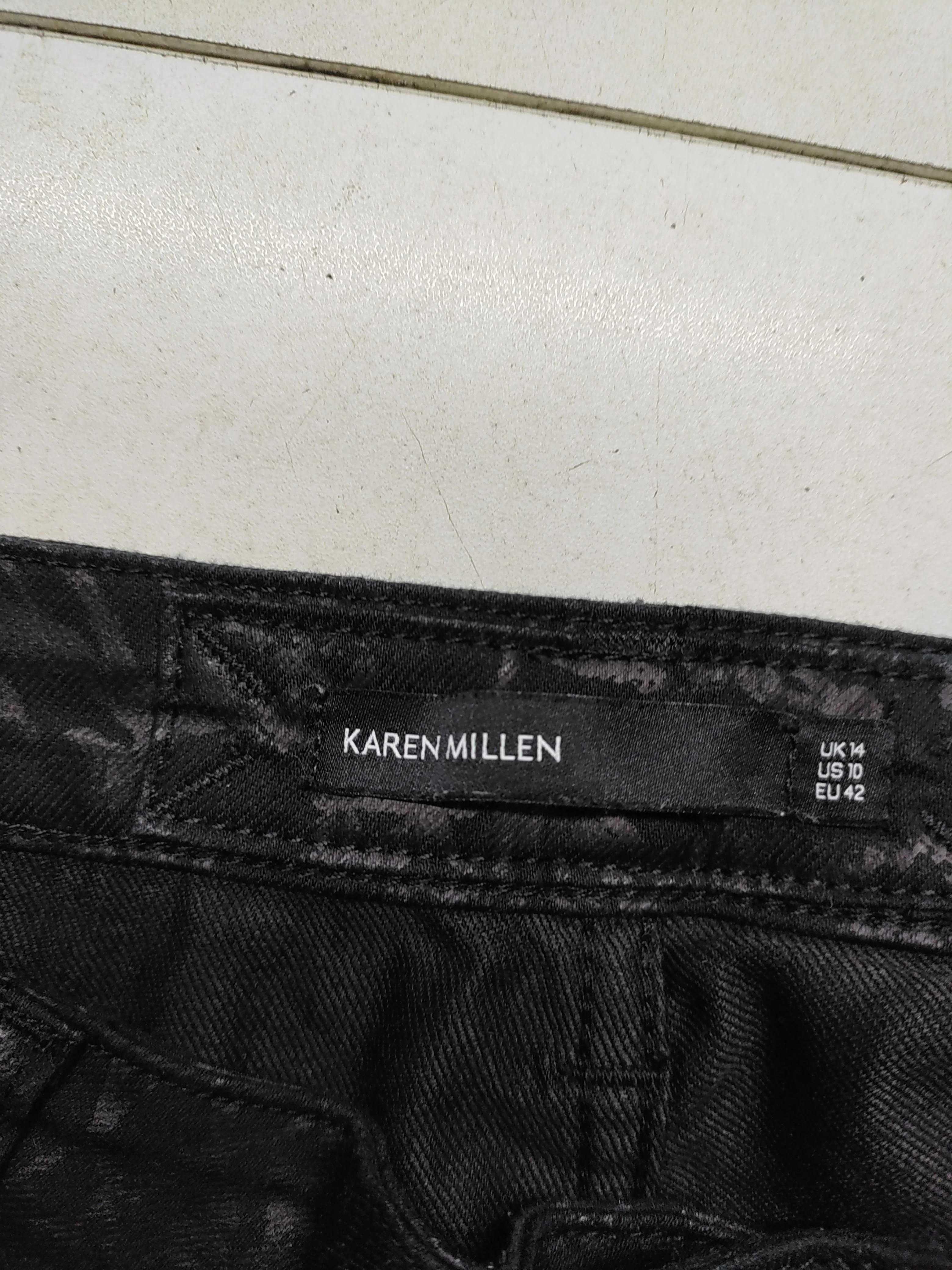Karen Millen Women's Trousers UK 14 Black Cotton with Polyester, Elastane Chino - Image 5