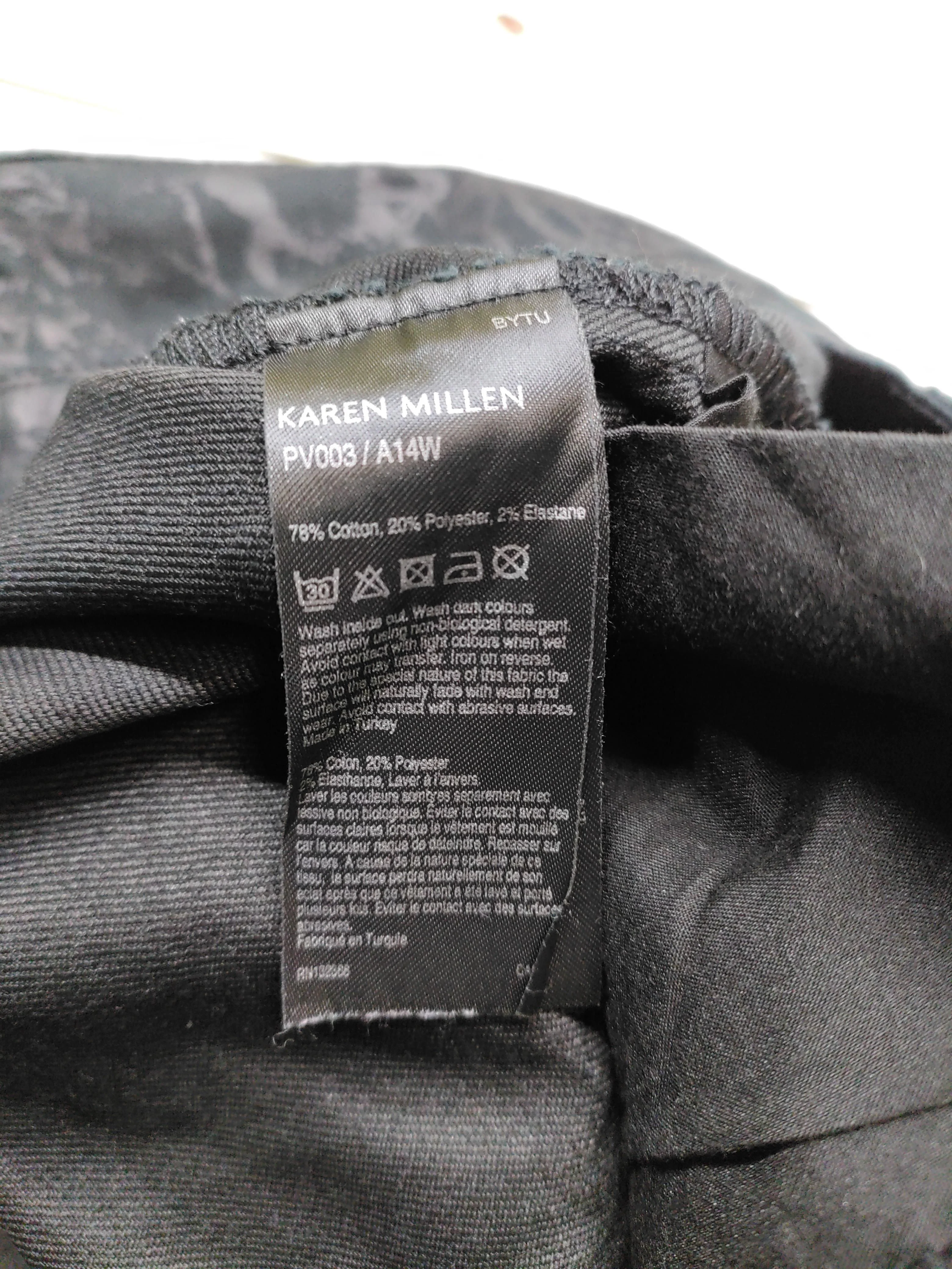 Karen Millen Women's Trousers UK 14 Black Cotton with Polyester, Elastane Chino - Image 6