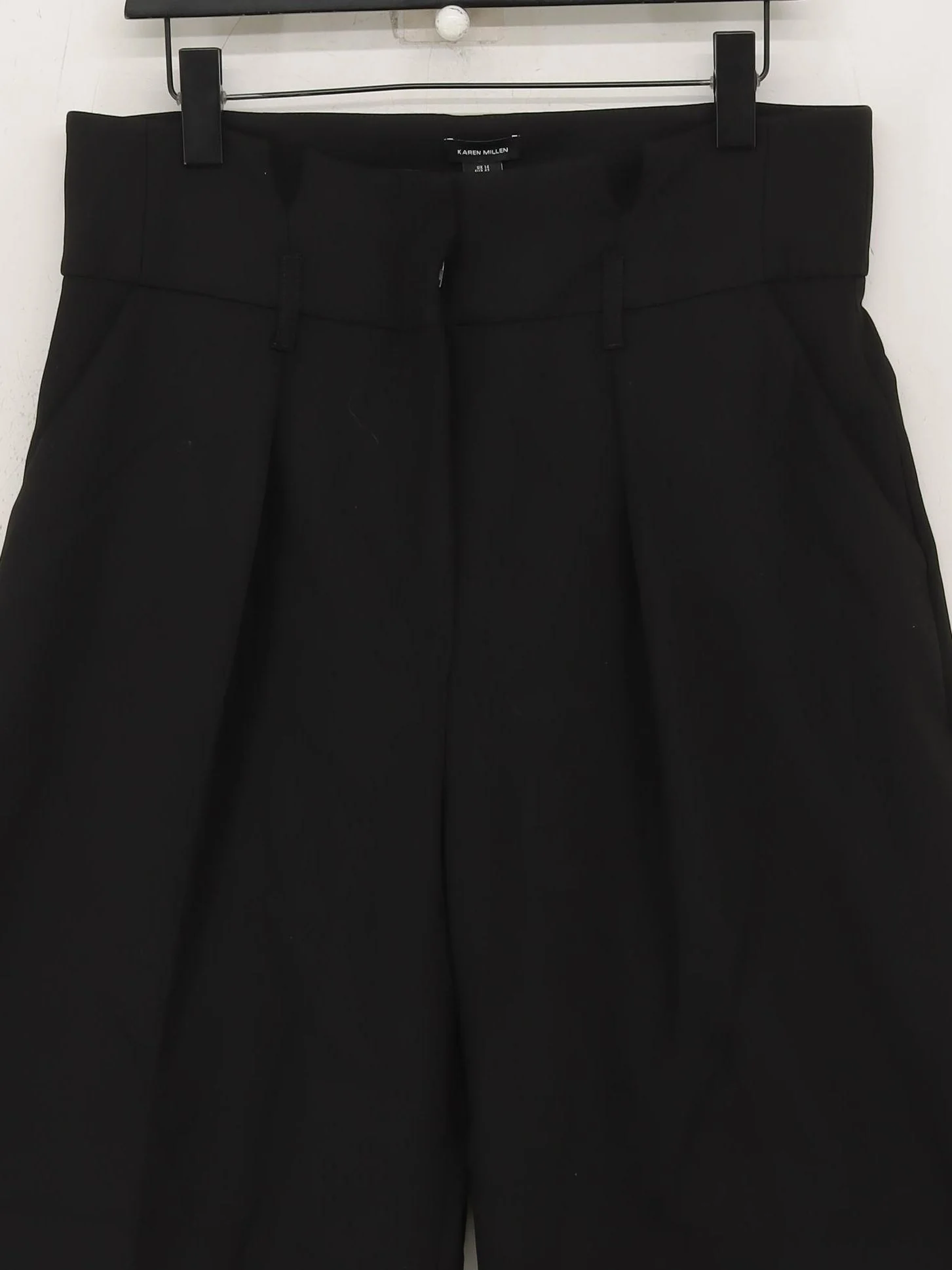 Karen Millen Women's Trousers UK 14 Black Polyester New with tags - Image 3