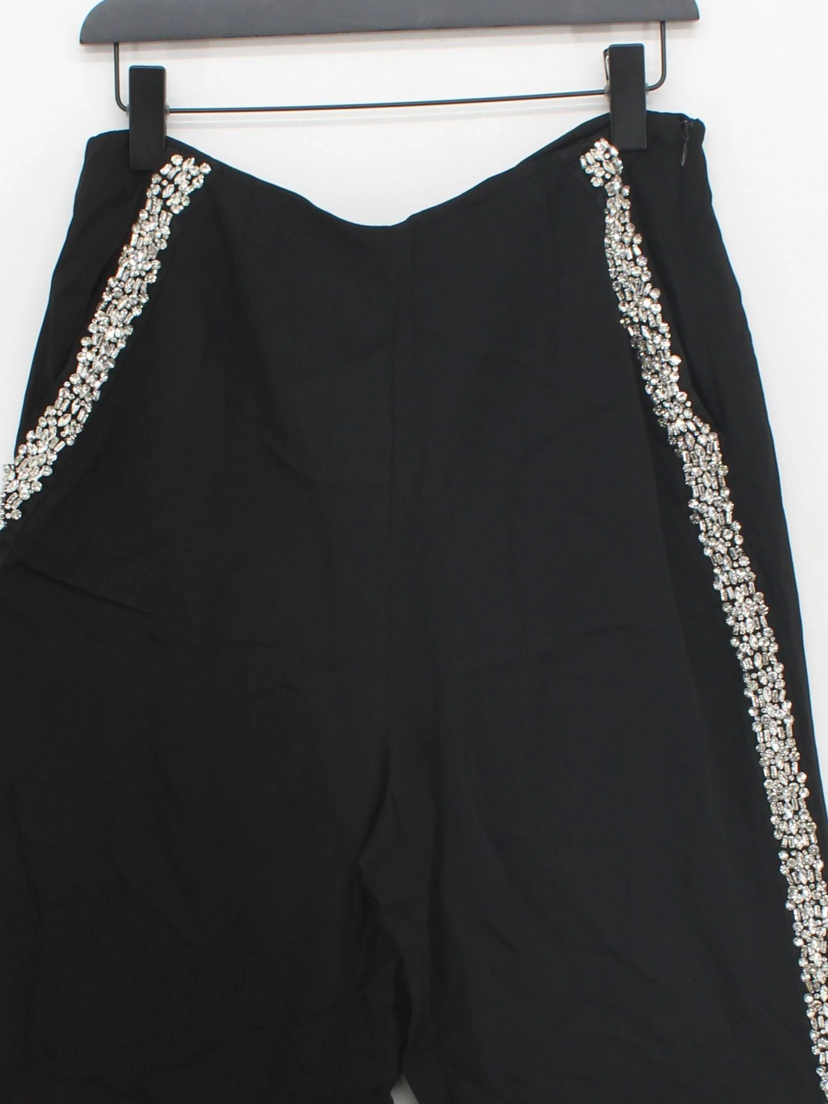 Karen Millen Women's Trousers UK 14 Black Viscose New with tags - Image 3