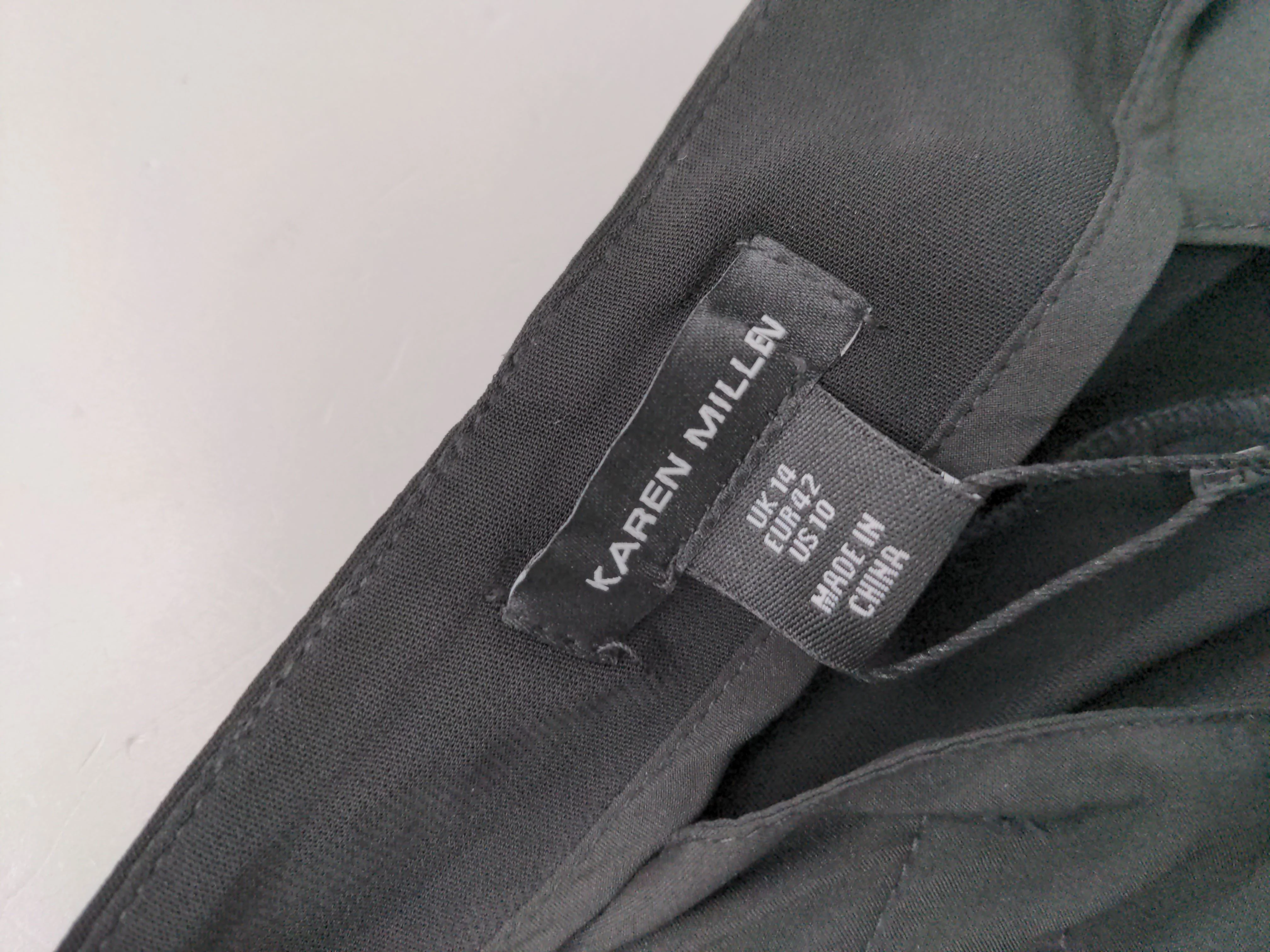 Karen Millen Women's Trousers UK 14 Black Viscose New with tags - Image 5