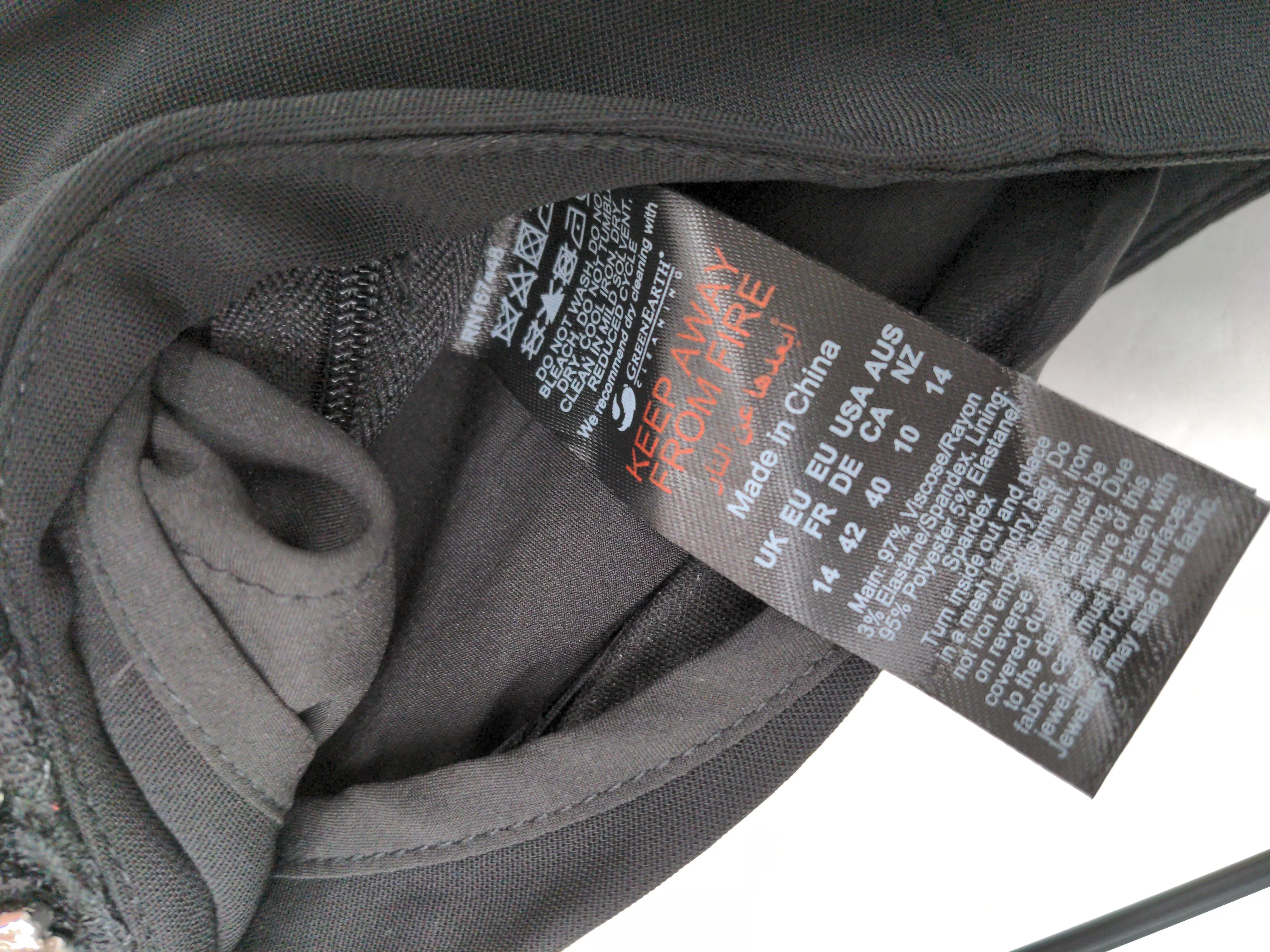 Karen Millen Women's Trousers UK 14 Black Viscose New with tags - Image 6