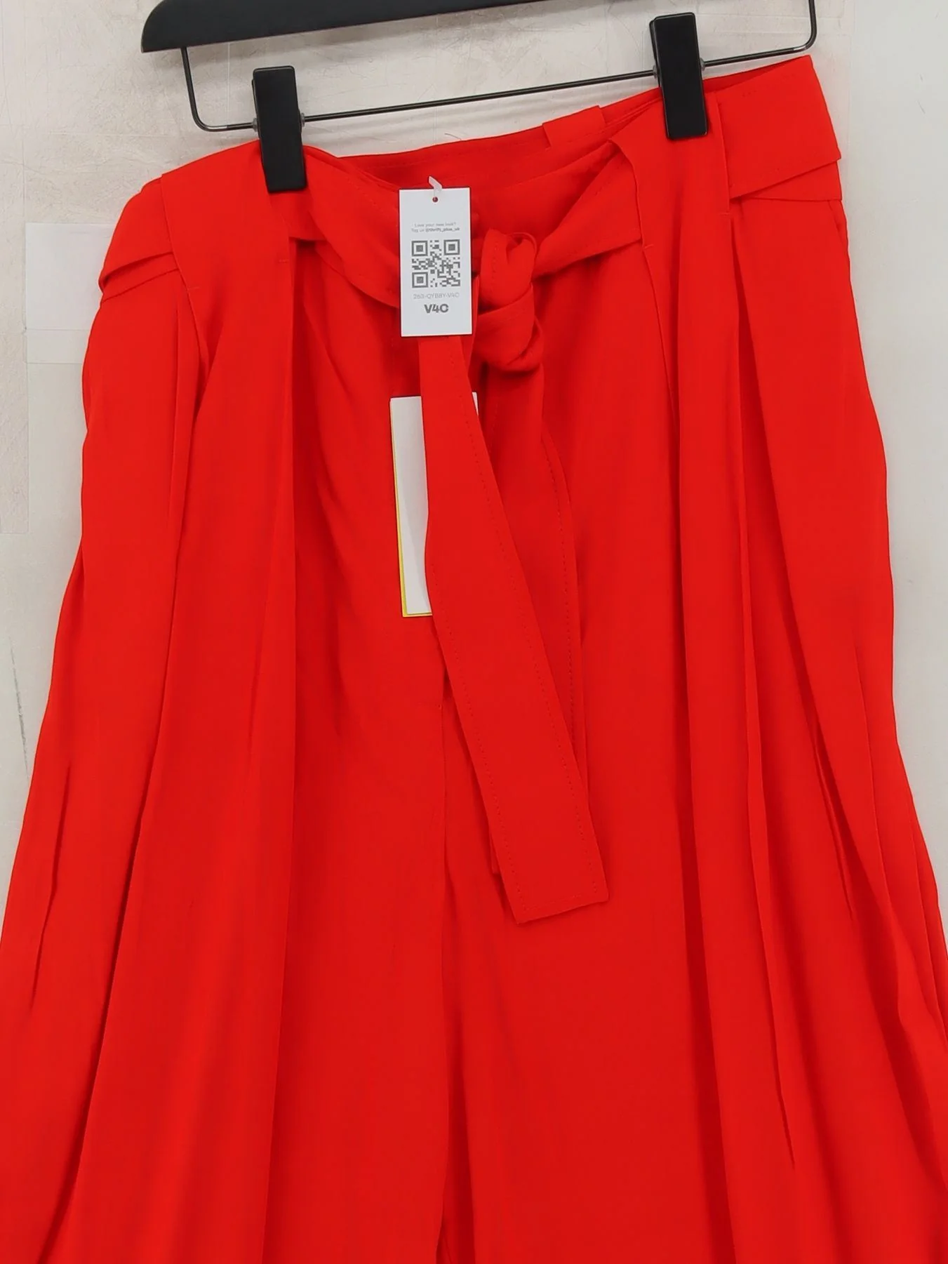 Karen Millen Women's Trousers UK 18 Red Viscose New with tags - Image 3