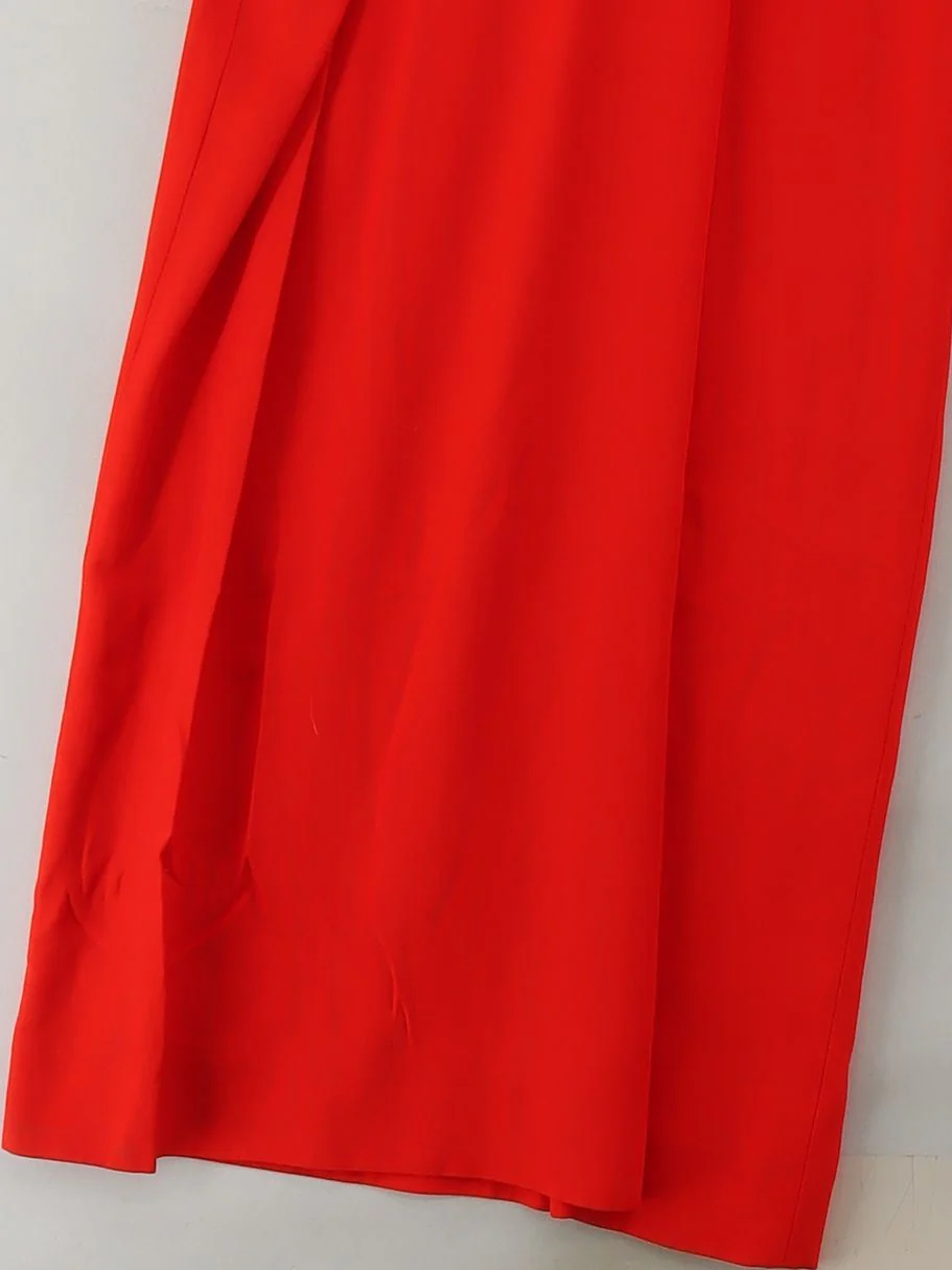 Karen Millen Women's Trousers UK 18 Red Viscose New with tags - Image 4