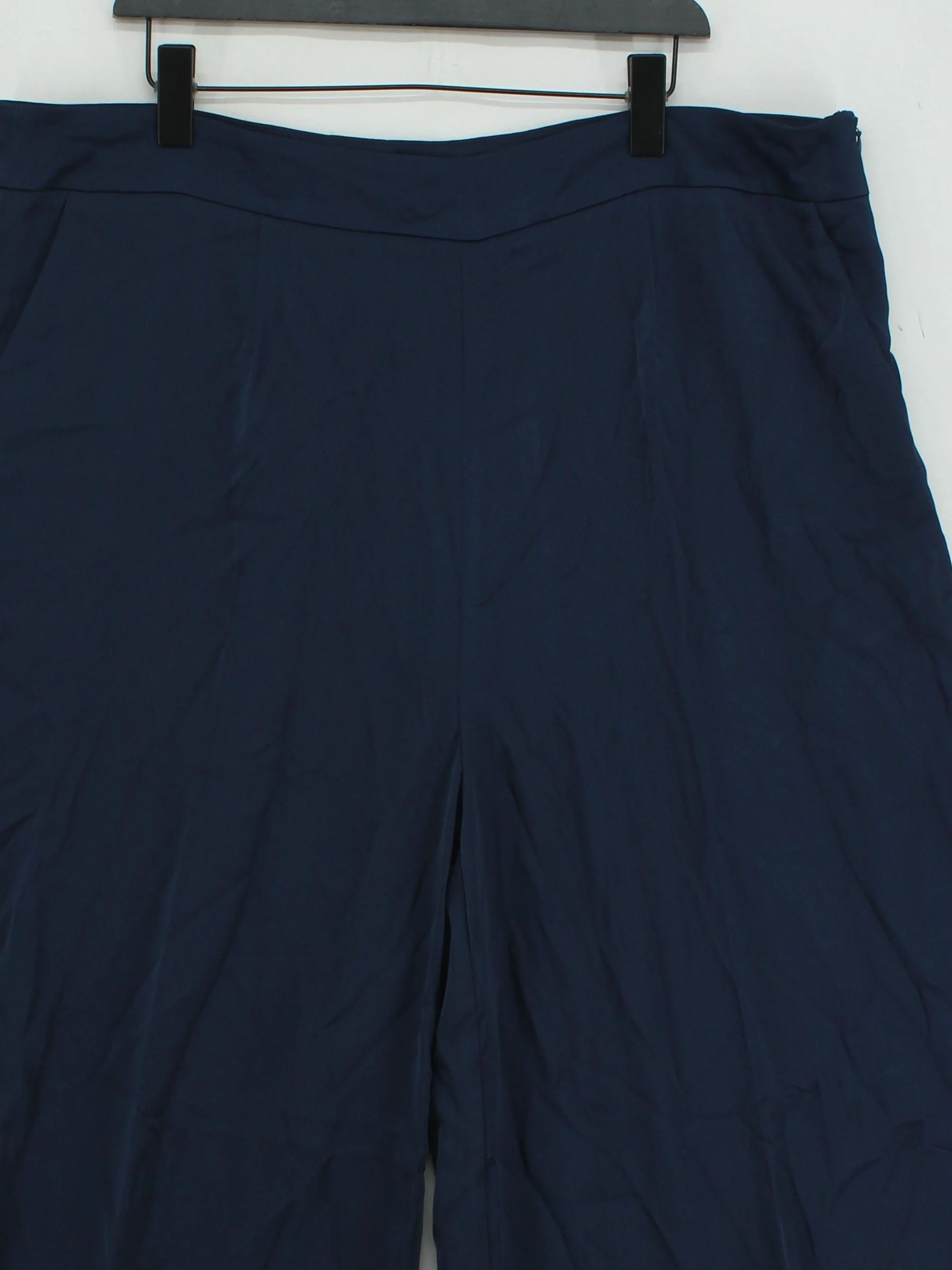 Karen Millen Women's Trousers UK 22 Blue 100% Polyester Cropped New with tags - Image 3