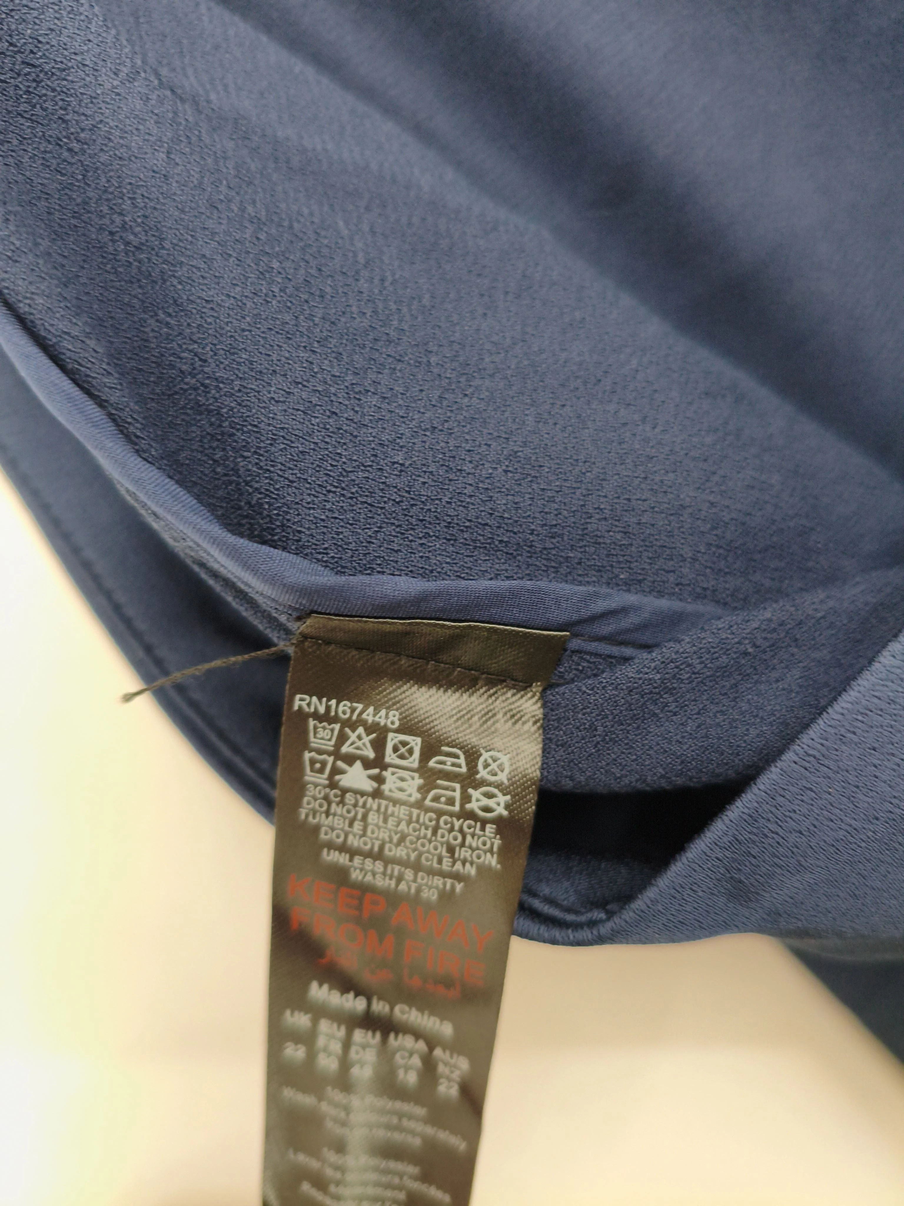 Karen Millen Women's Trousers UK 22 Blue 100% Polyester Cropped New with tags - Image 6