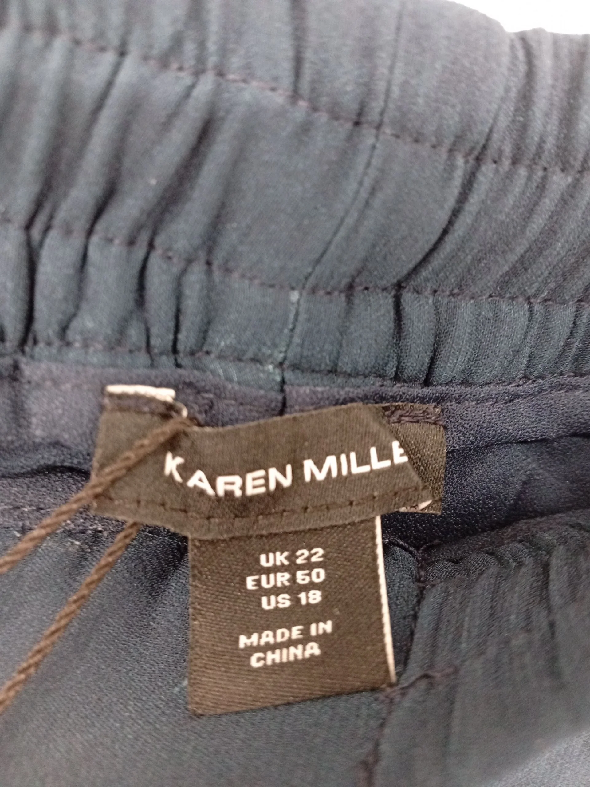 Karen Millen Women's Trousers UK 22 Blue Viscose with Polyester Chino - Image 6