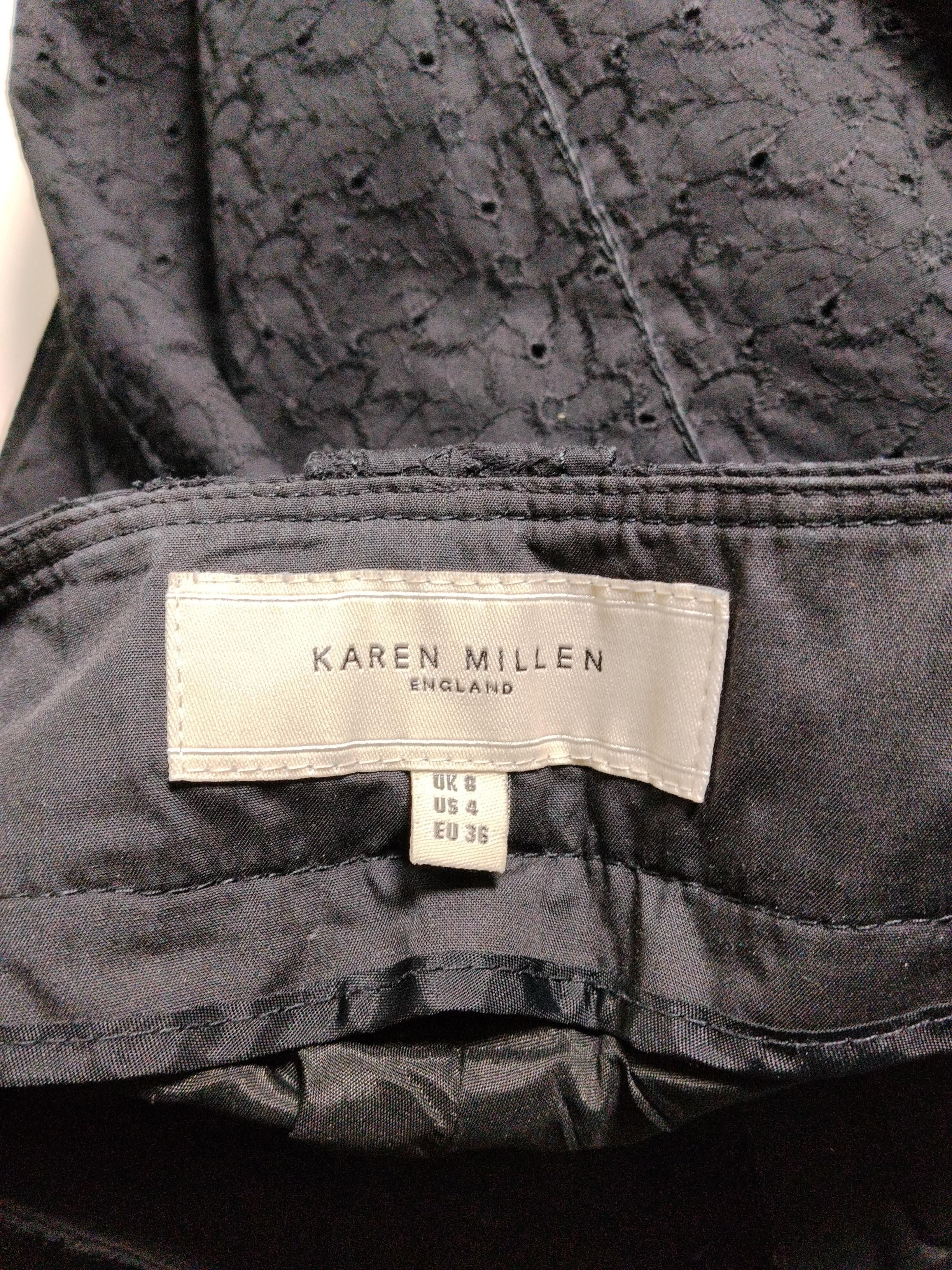 Karen Millen Women's Trousers UK 8 Black Cotton - Image 5