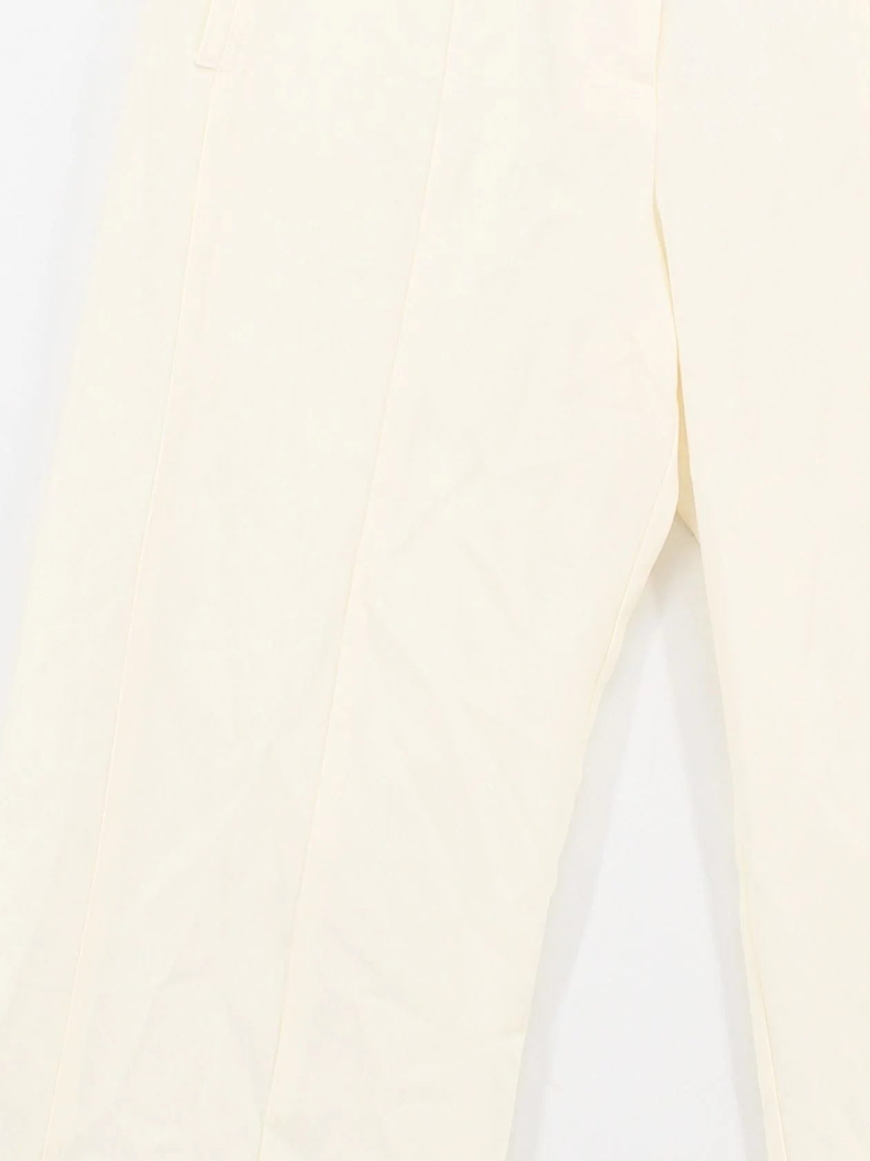 Karen Millen Women's Trousers UK 8 Cream 100% Polyester Wide-Leg Chino - Image 3