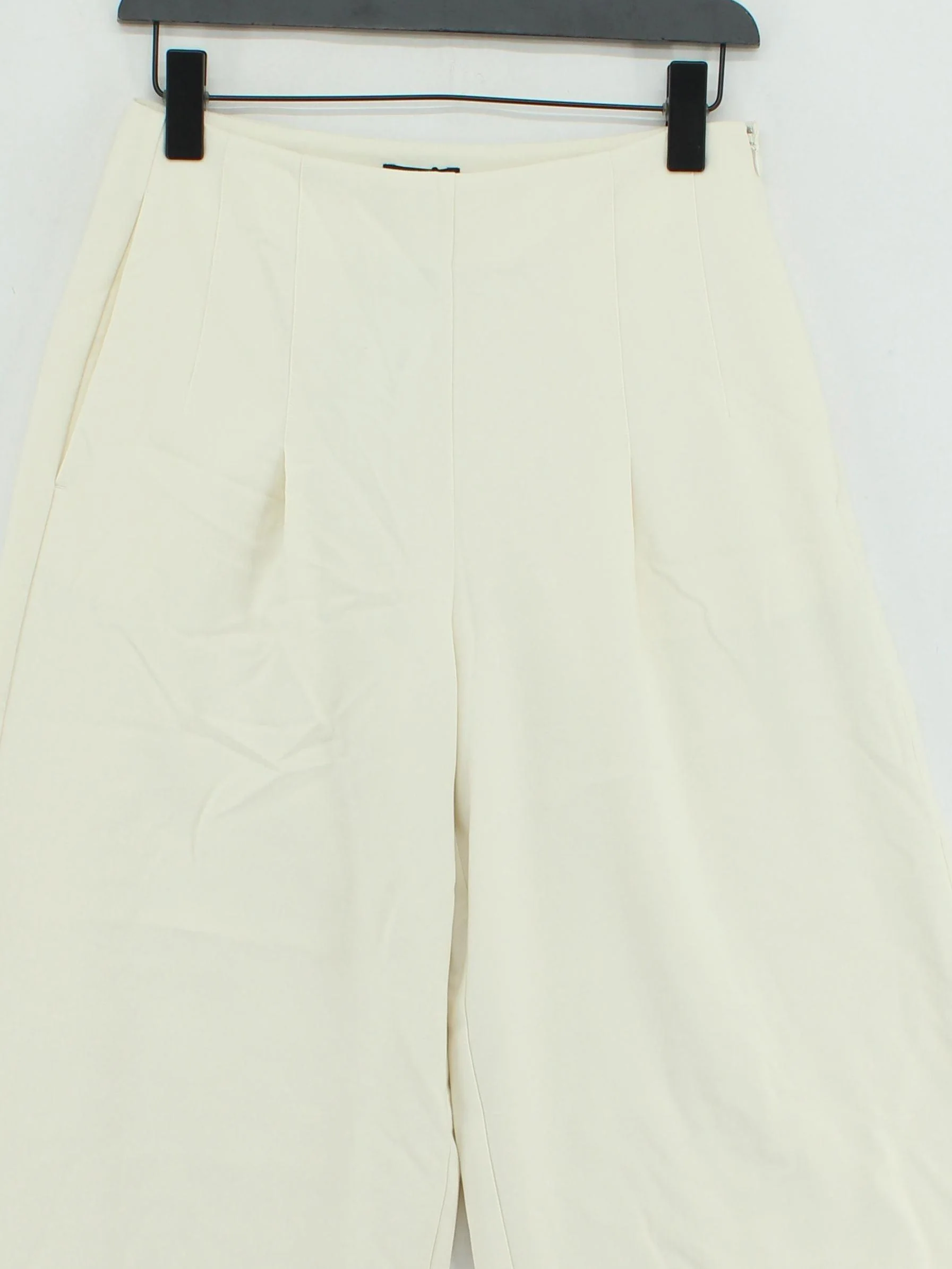 Karen Millen Women's Trousers UK 8 Cream Polyester with Viscose, Elastane Chino - Image 3