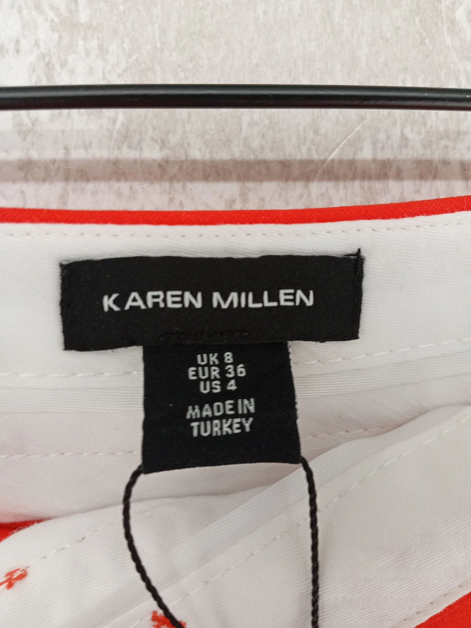 Karen Millen Women's Trousers UK 8 Orange Viscose - Image 6