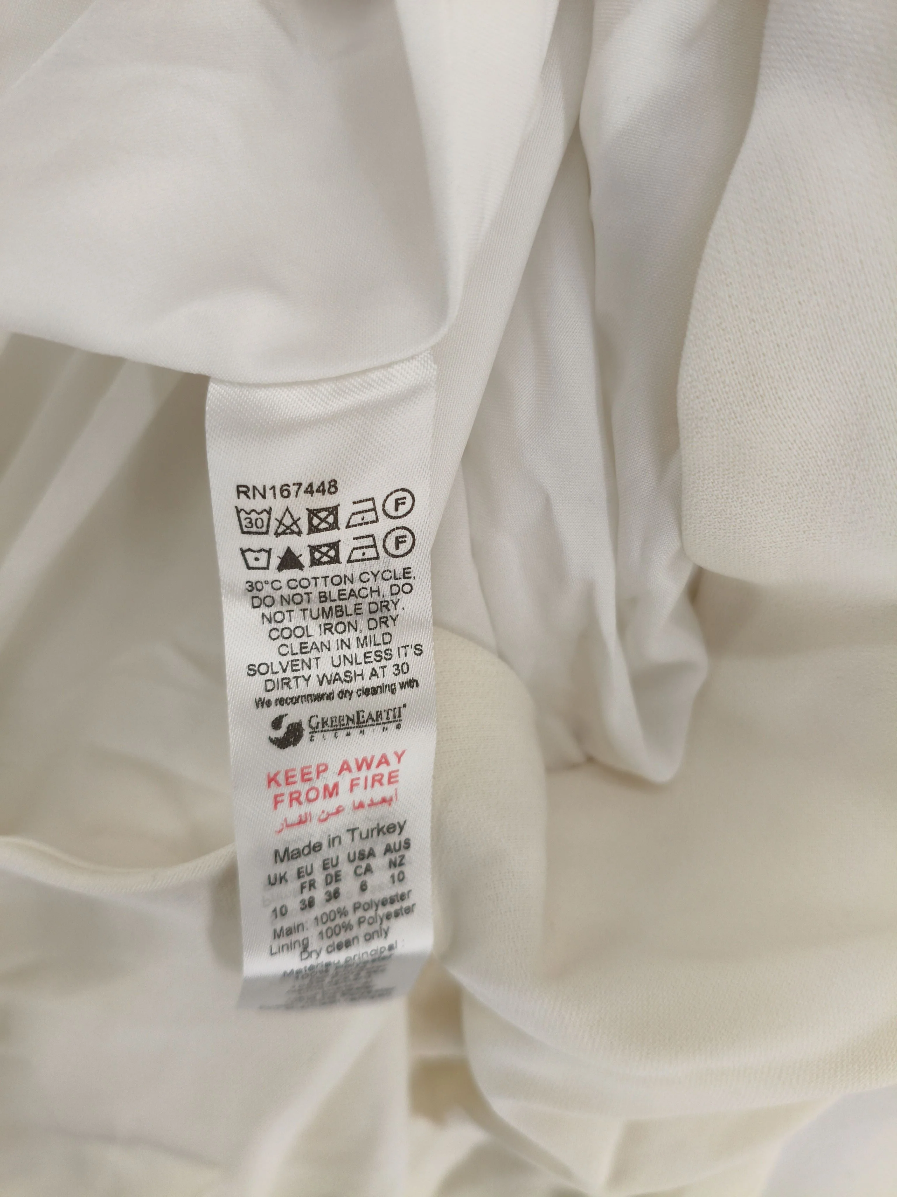 Karen Millen Wrap Maxi Dress UK10 in Cream RRP £269 - Image 7