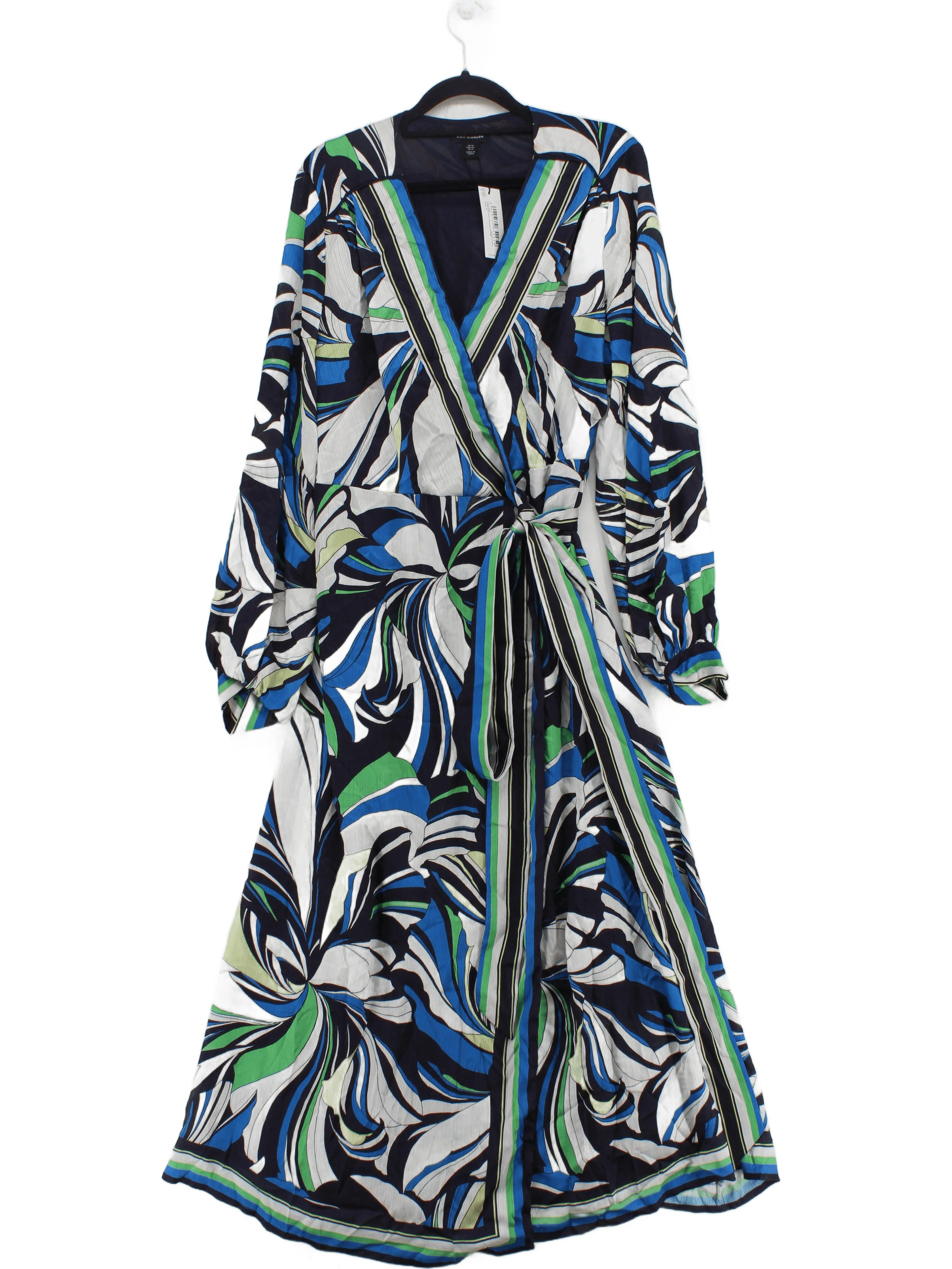 Karen Millen Wrap Maxi Dress UK16 in Multi RRP £119