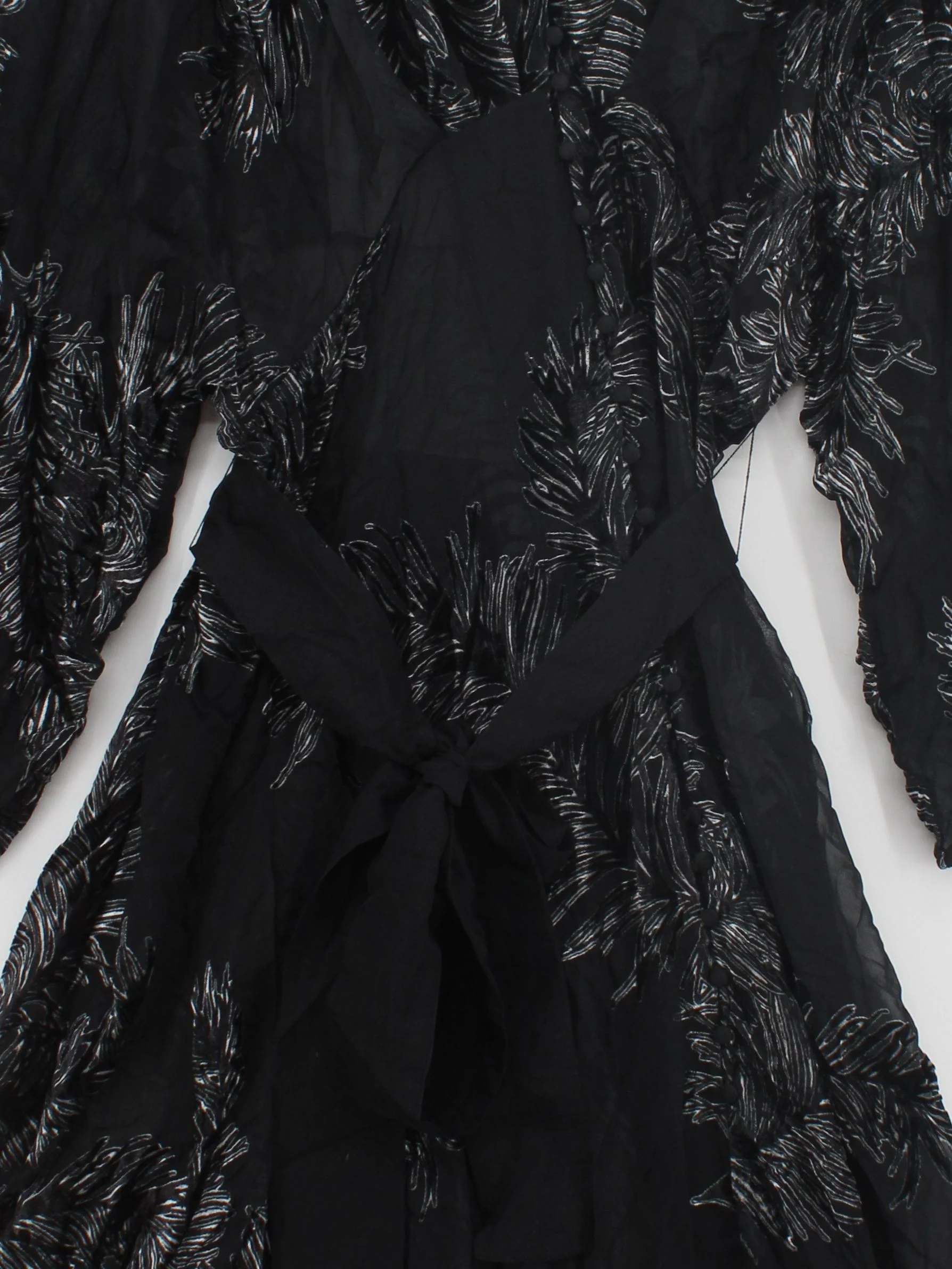Karen Millen Wrap Maxi Dress UK22 in Black RRP £189 - Image 3