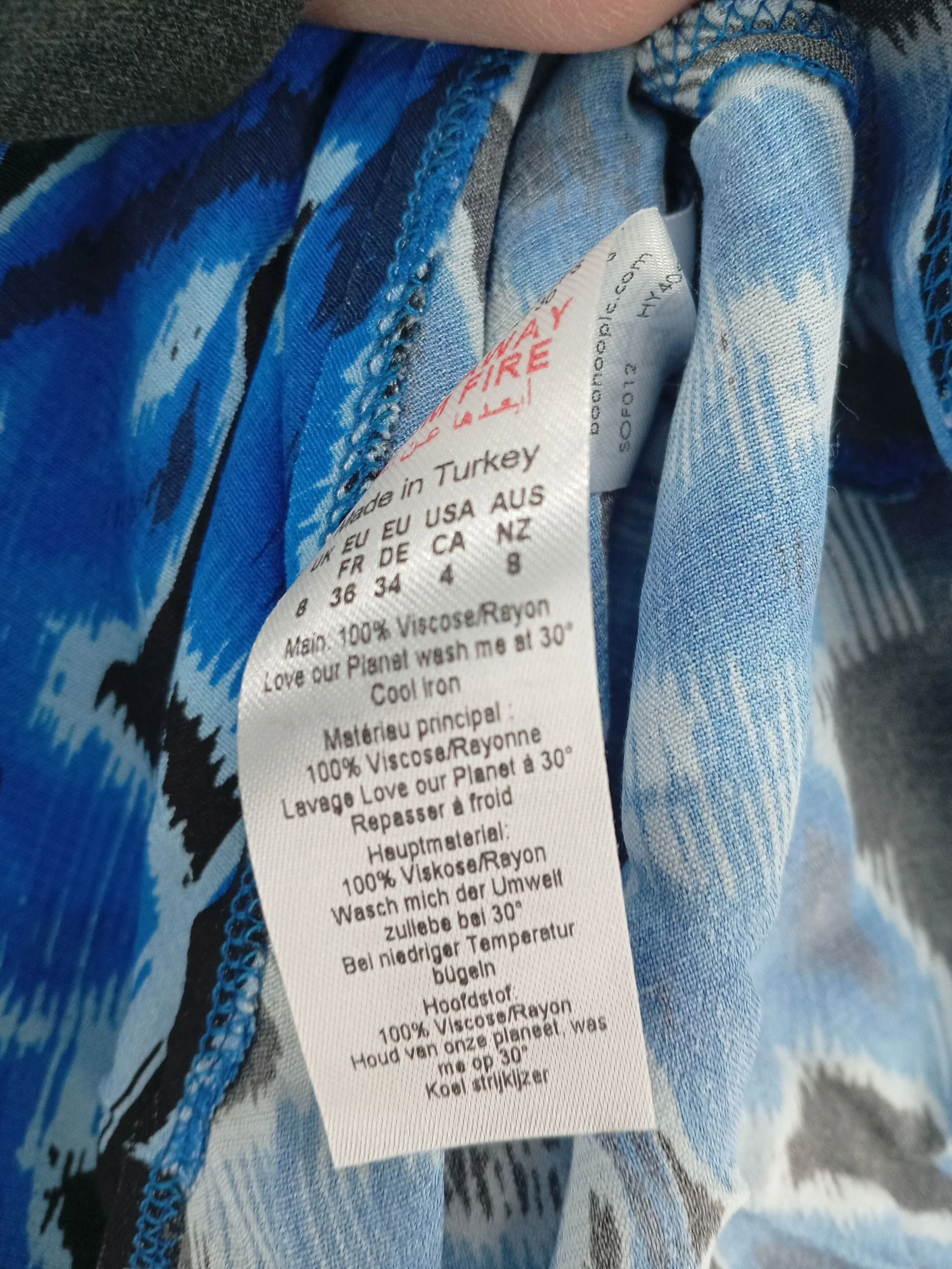 Karen Millen Wrap Maxi Dress UK8 in Blue RRP £89 - Image 5