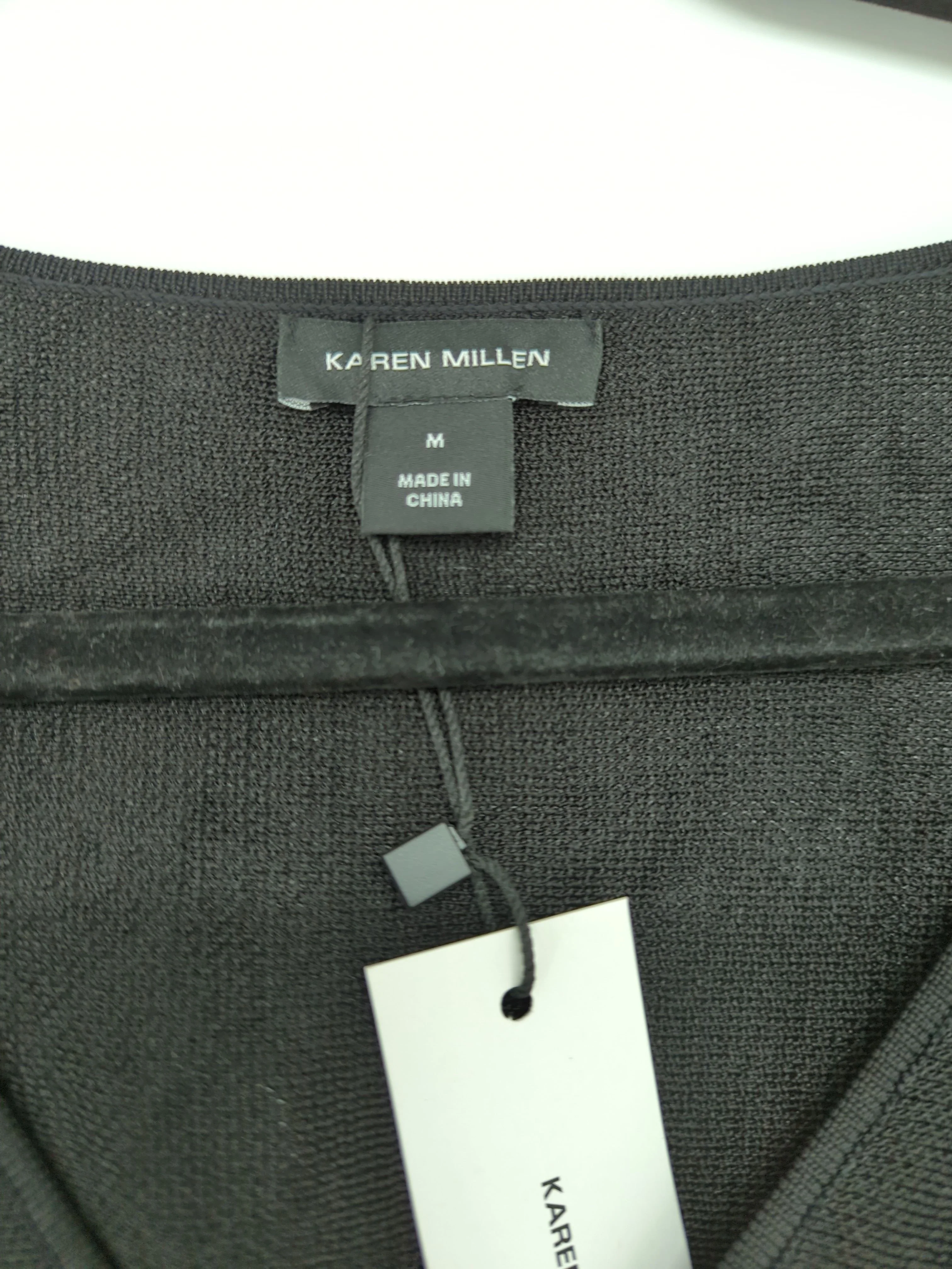 Karen Millen Wrap Midi Dress M in Black RRP £149 - Image 6