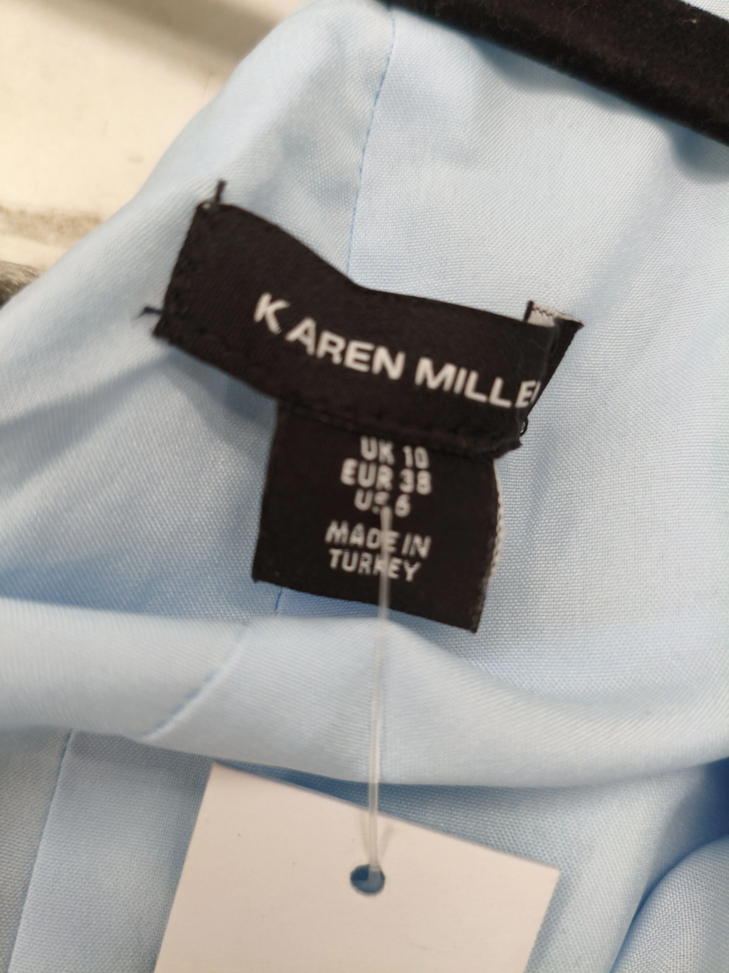 Karen Millen Wrap Midi Dress UK10 in Blue RRP £199 - Image 6