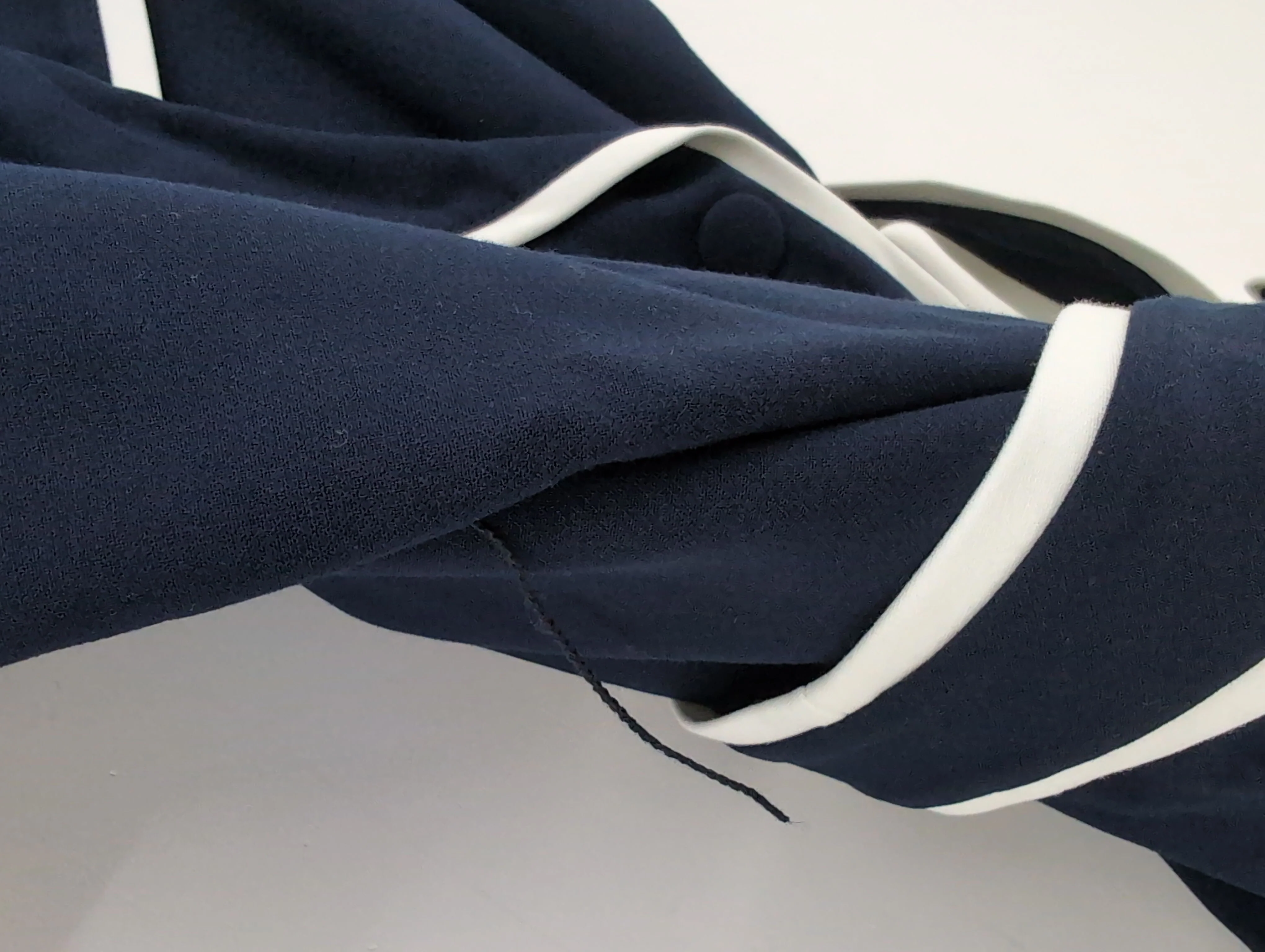 Karen Millen Wrap Midi Dress UK10 in Blue RRP £239 - Image 5