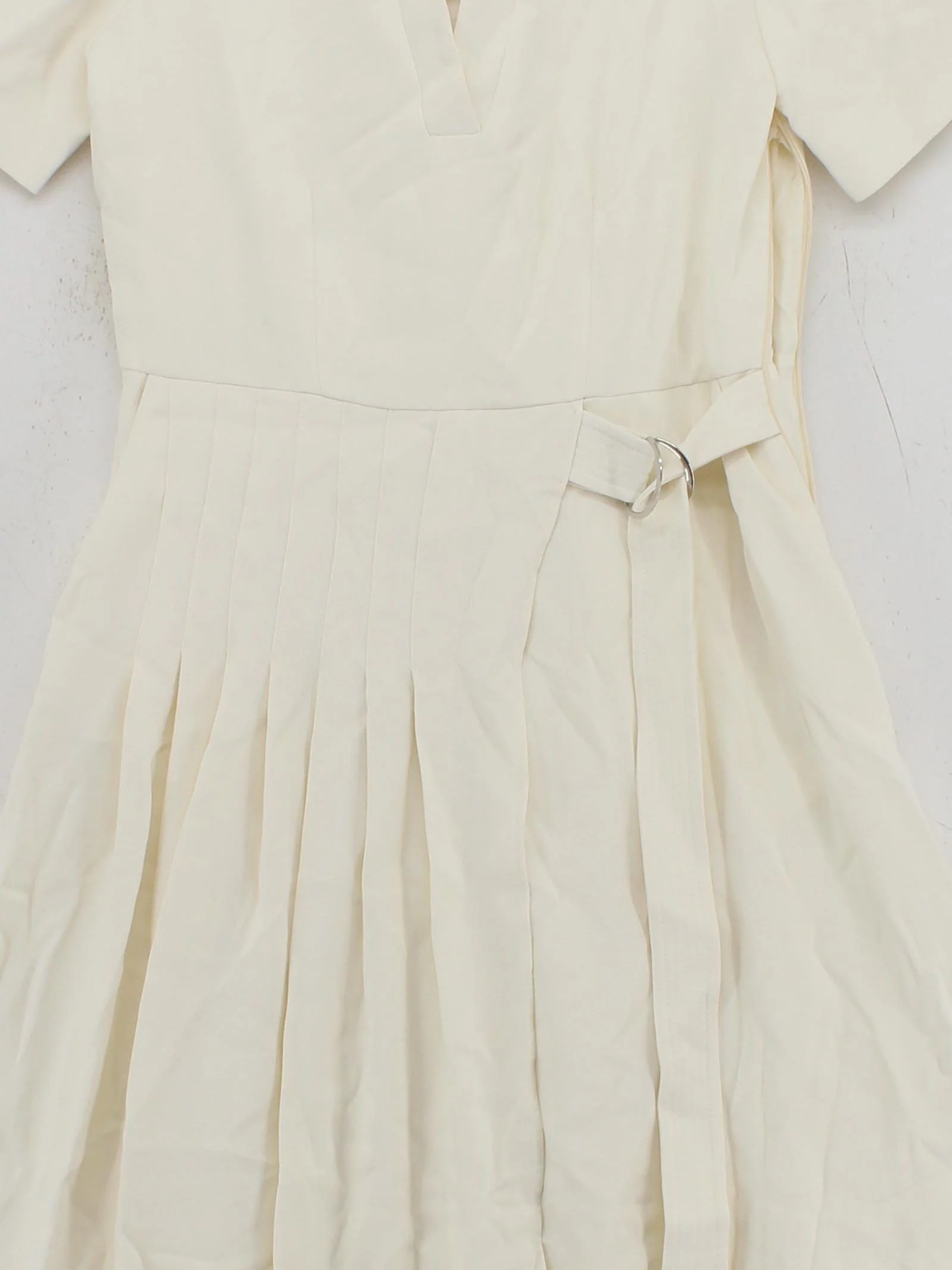 Karen Millen Wrap Midi Dress UK10 in Cream RRP £219 - Image 4
